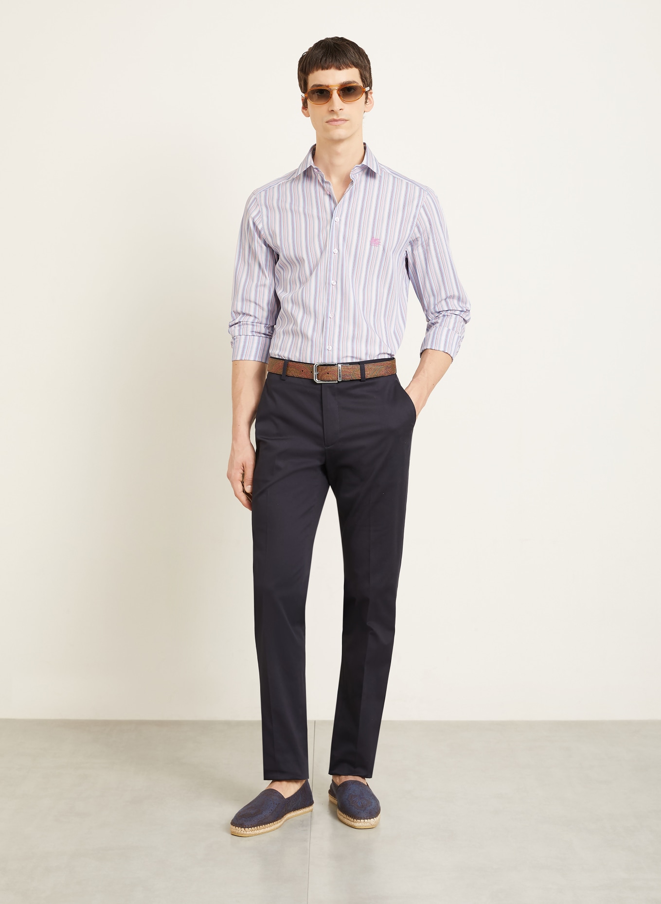 ETRO Chemise Slim Fit: LILAS CLAIR / ROSE / ROUGE CLAIR