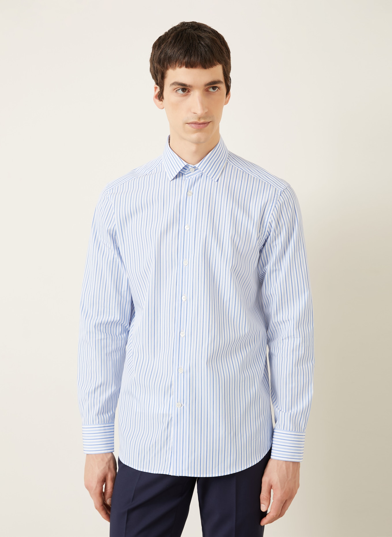 ETRO Koszula Slim Fit: JASNONIEBIESKI / GRANATOWY / BIAŁY