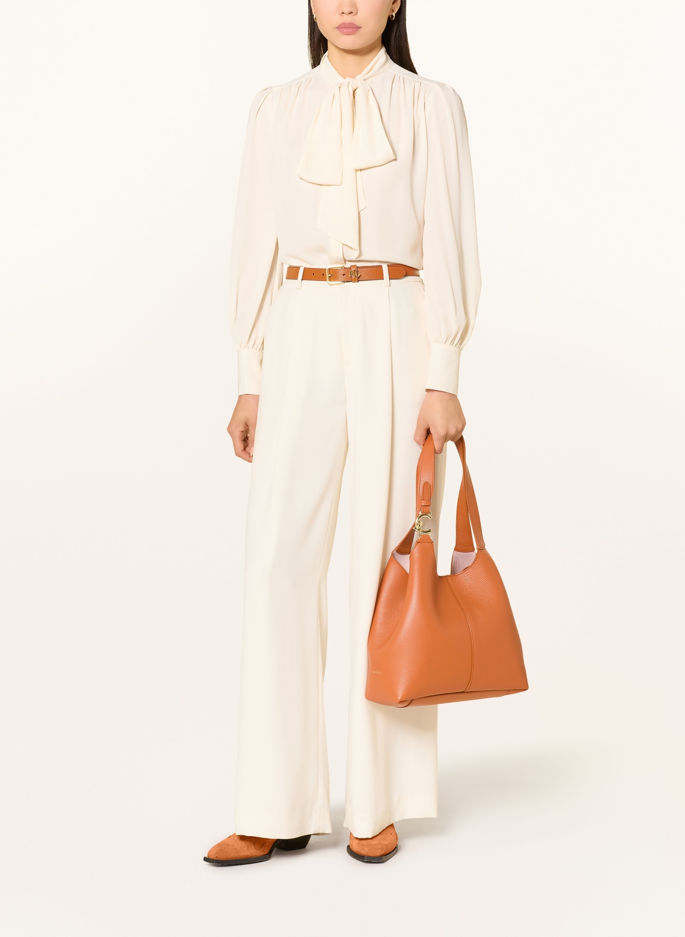 COCCINELLE Schultertasche mt herausnehmbarer Pouch: DUNKELORANGE / GOLD