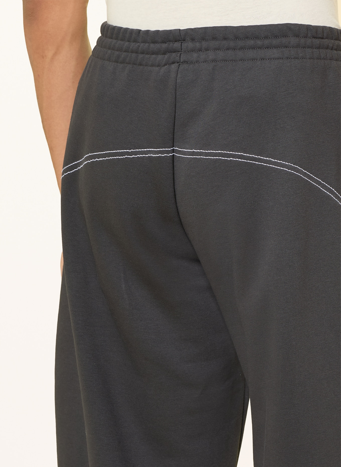 adidas Originals Sweatpants GRAPHIC: DARK GRAY / WHITE
