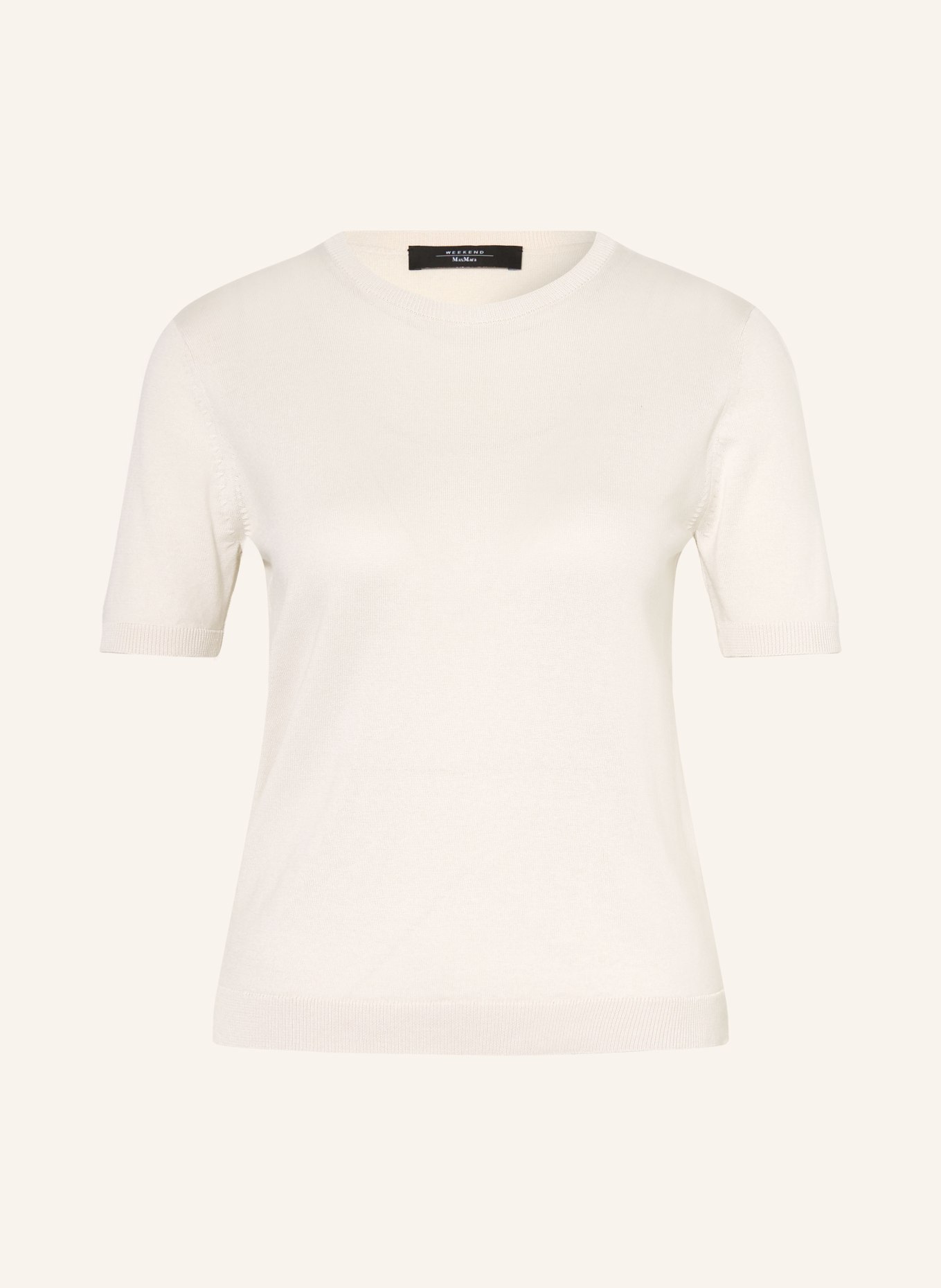 WEEKEND Max Mara Pletené tričko GABARRA s hedvábím: REŽNÁ