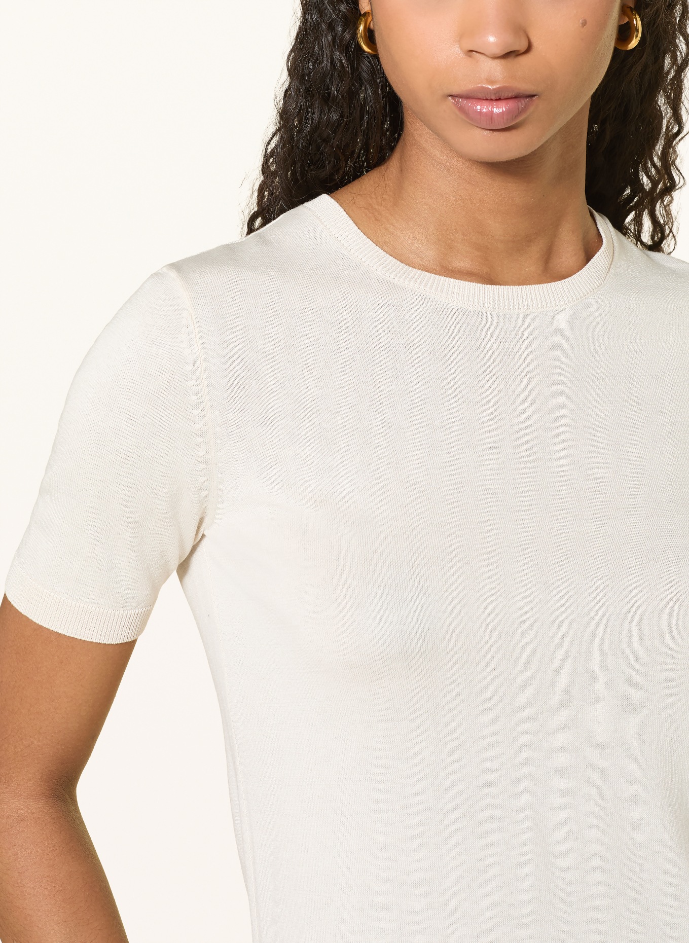 WEEKEND Max Mara Pletené tričko GABARRA s hedvábím: REŽNÁ