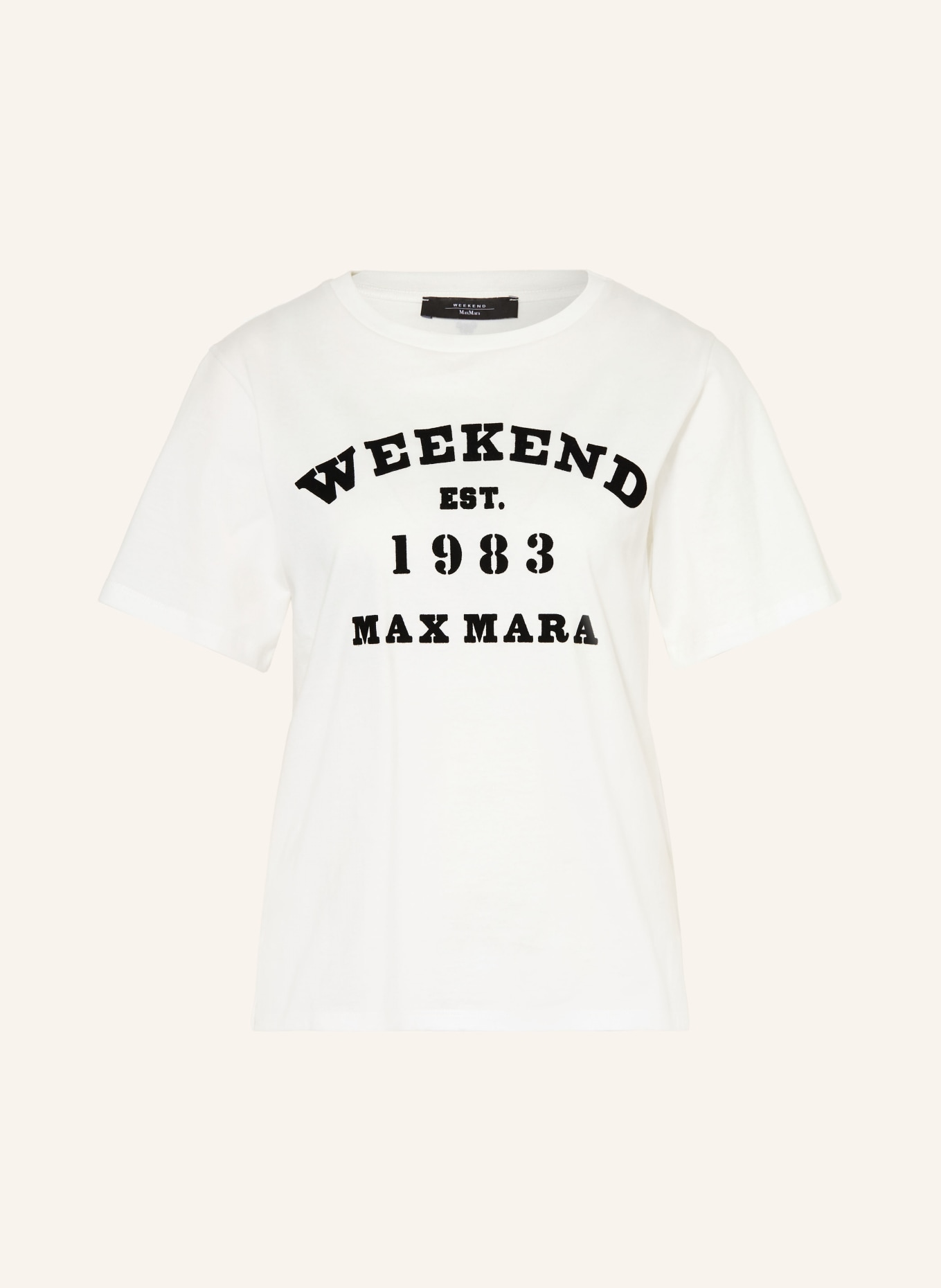 WEEKEND Max Mara Tričko TENUE: BÍLÁ / ČERNÁ