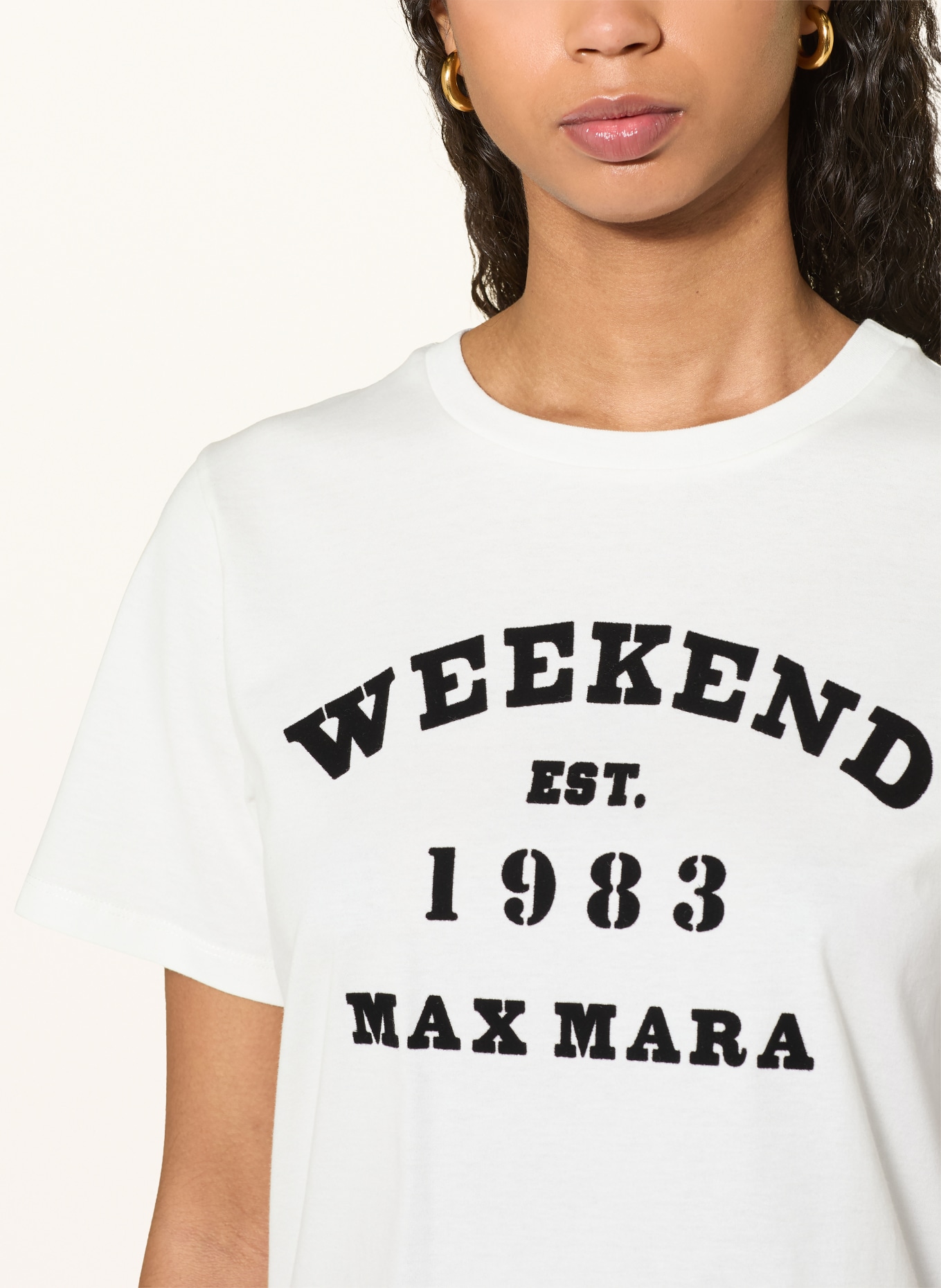 WEEKEND Max Mara Tričko TENUE: BÍLÁ / ČERNÁ