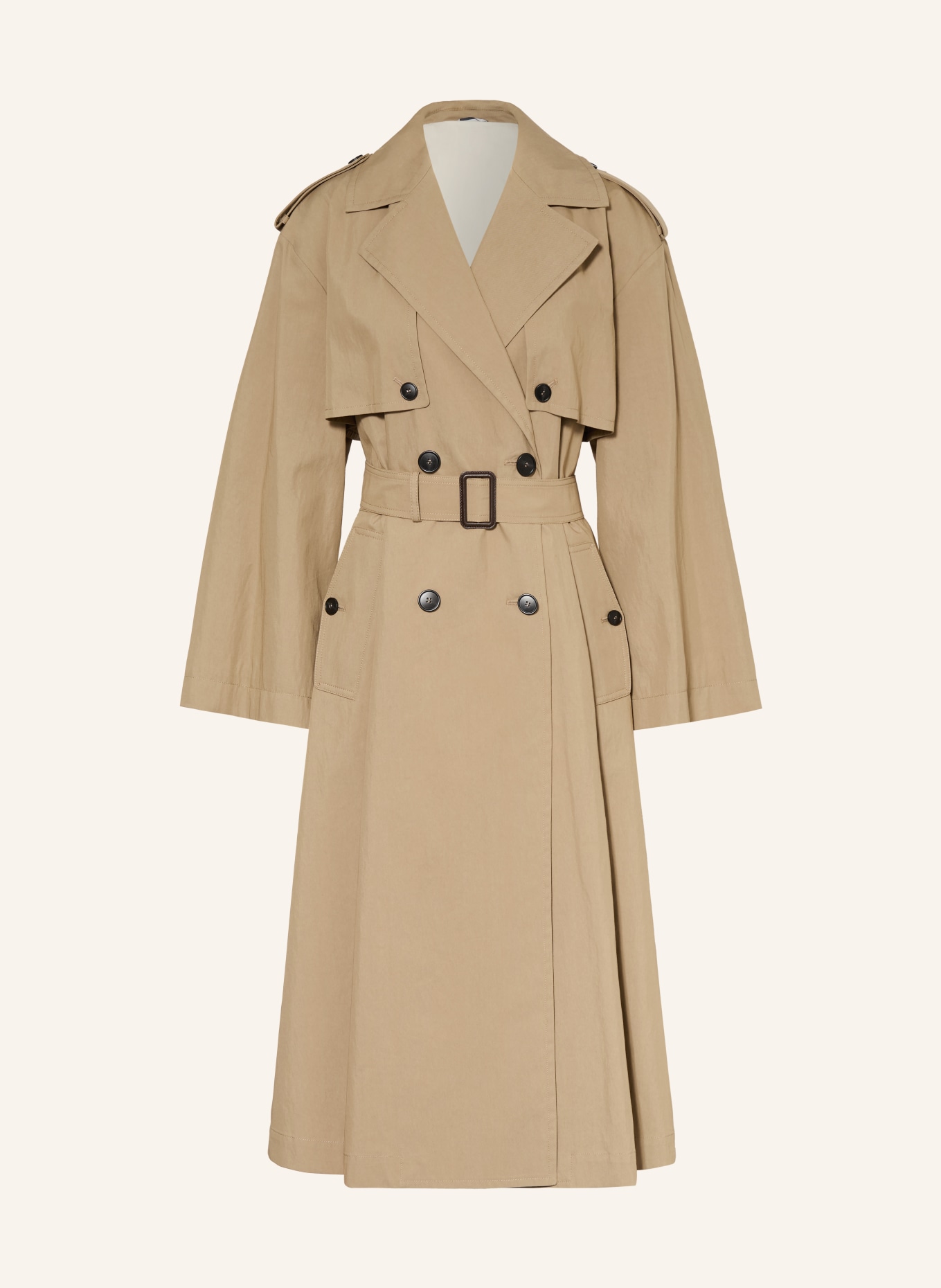WEEKEND Max Mara Oversized-Trenchcoat GIUNCHI: HELLBRAUN