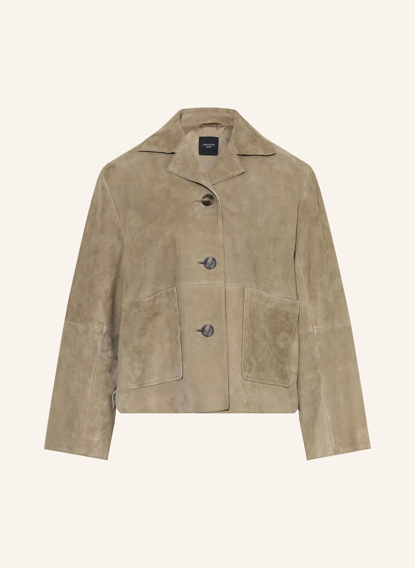 WEEKEND Max Mara Lederjacke PALCHI: HELLBRAUN