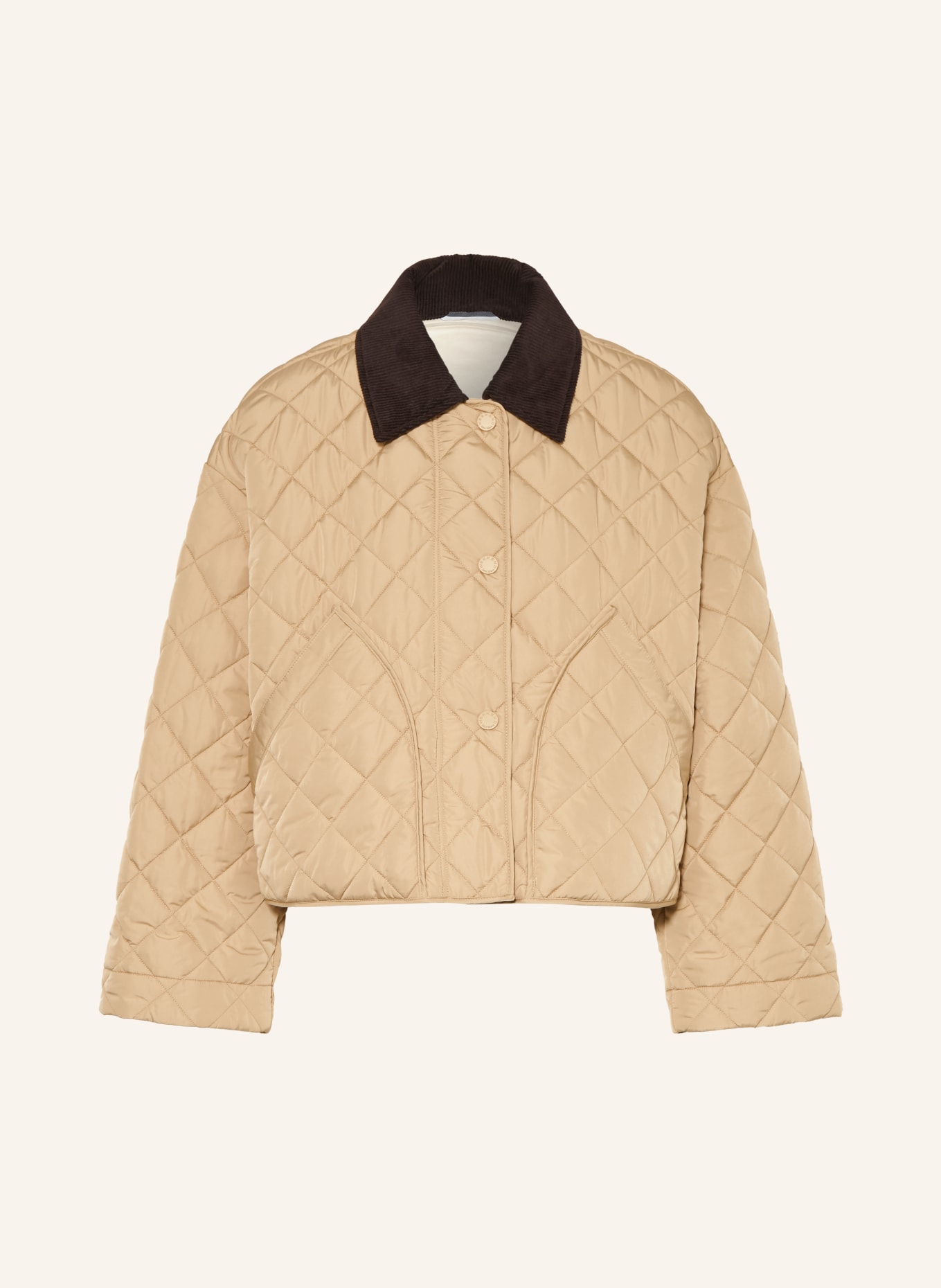 WEEKEND Max Mara Prošívaná bunda KAKI: BÉŽOVÁ