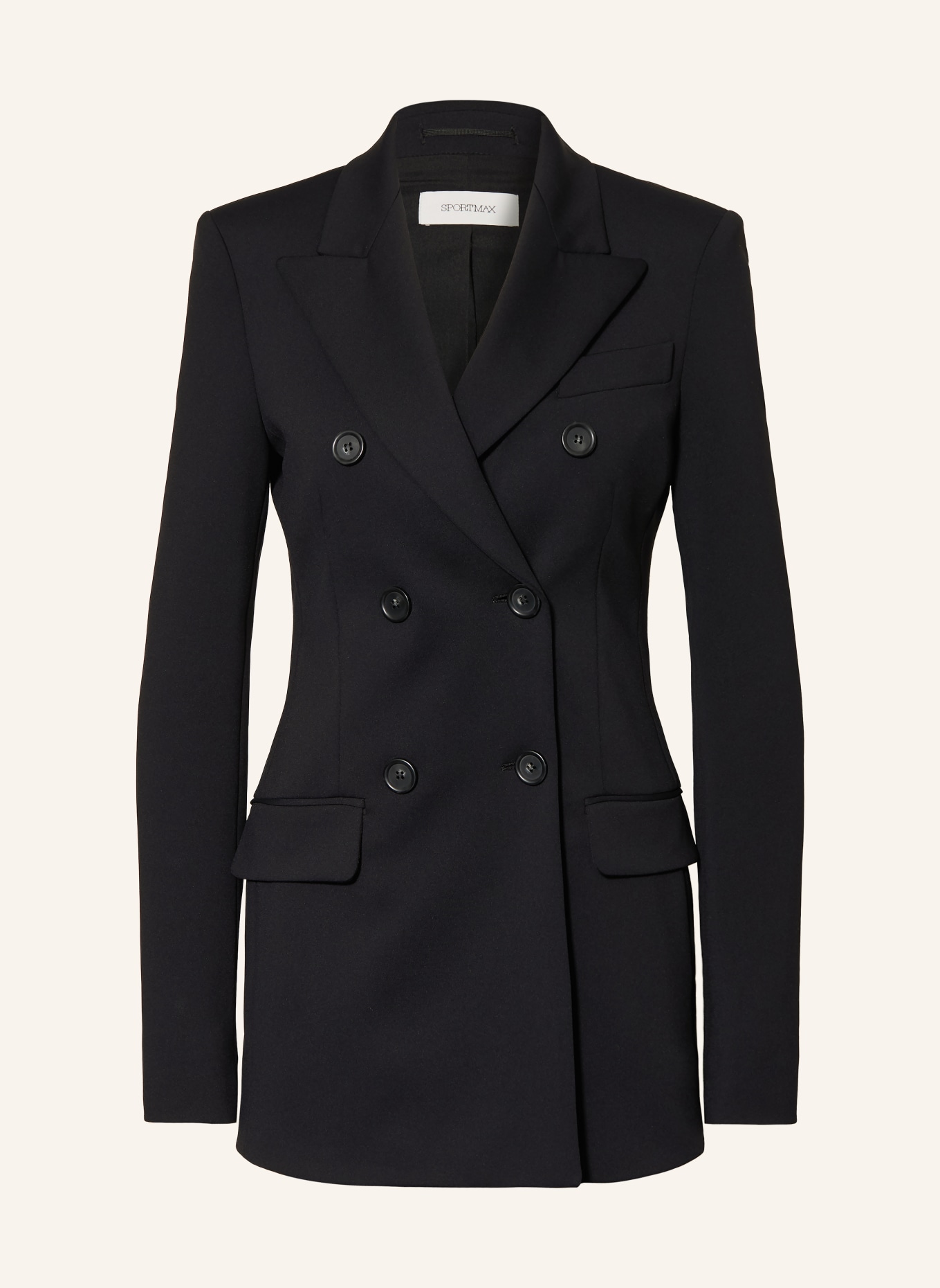 SPORTMAX Jerseyblazer: SCHWARZ