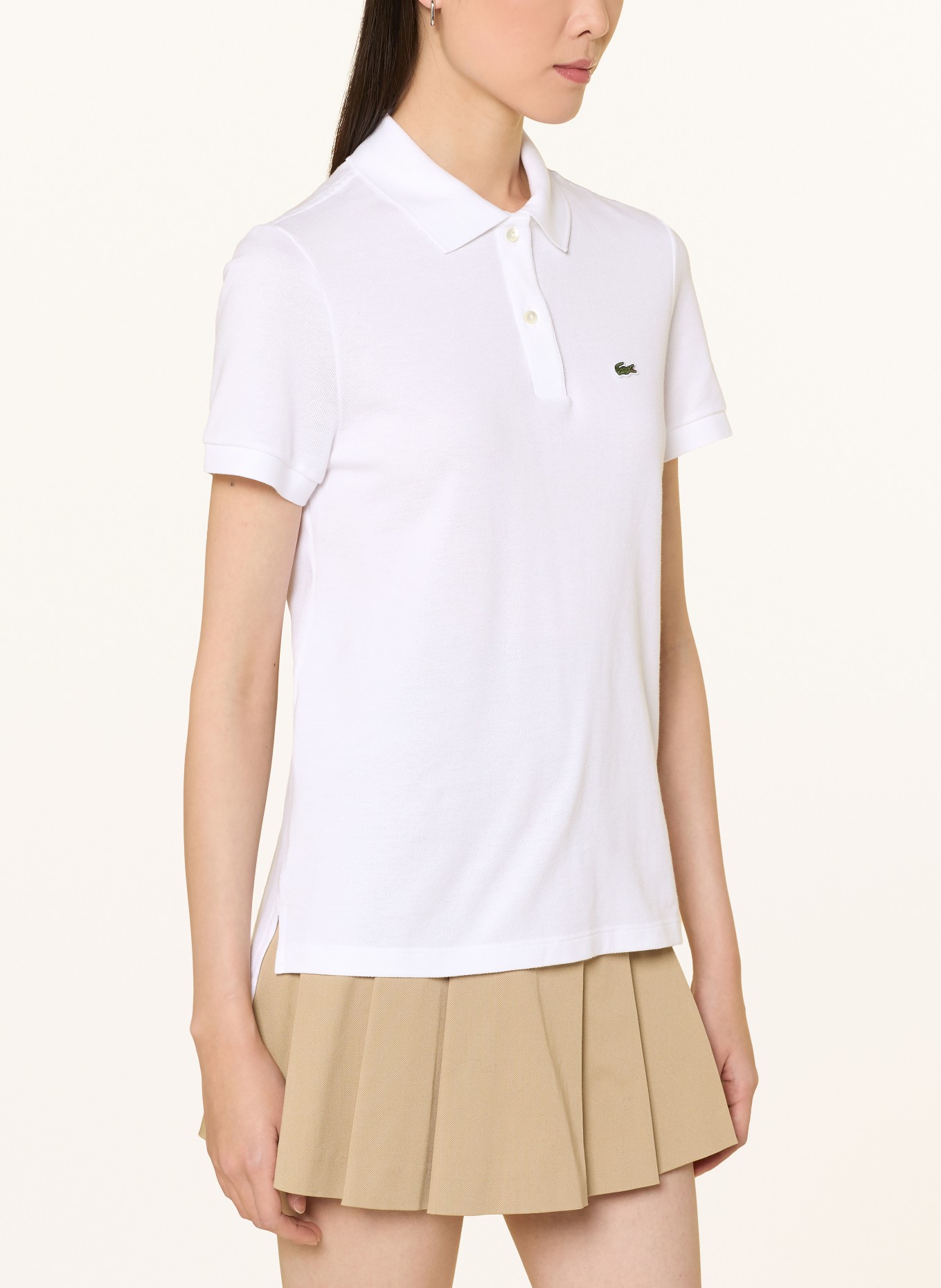 LACOSTE Piqué polokošile: BÍLÁ