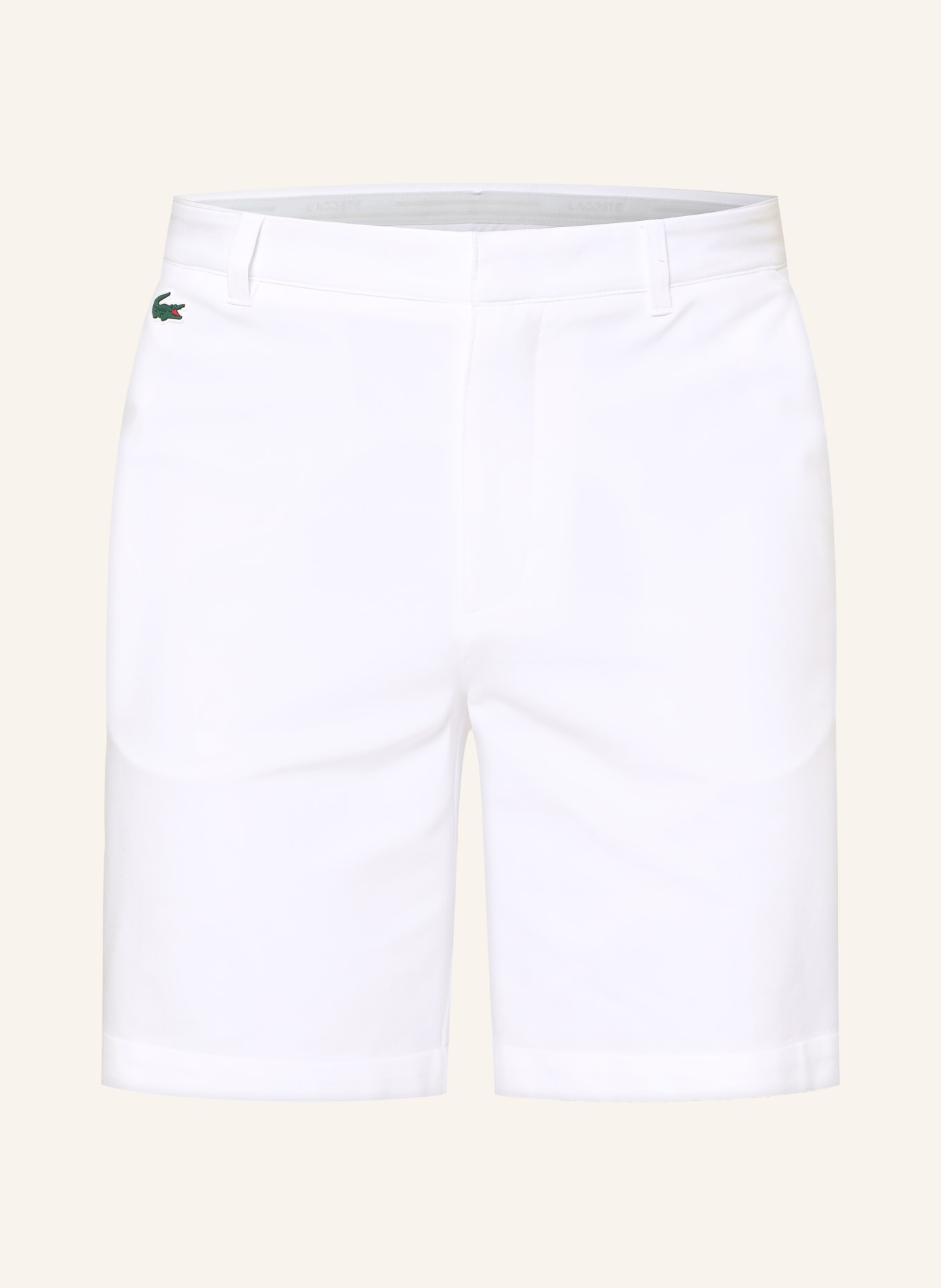 LACOSTE Golfshorts ULTRA DRY Regular Fit: WEISS