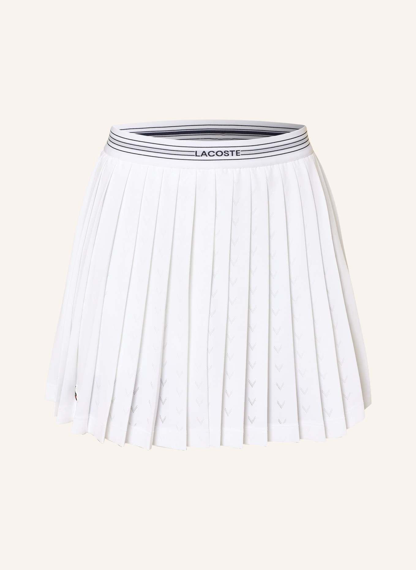 LACOSTE Tennisrock: WEISS / SCHWARZ