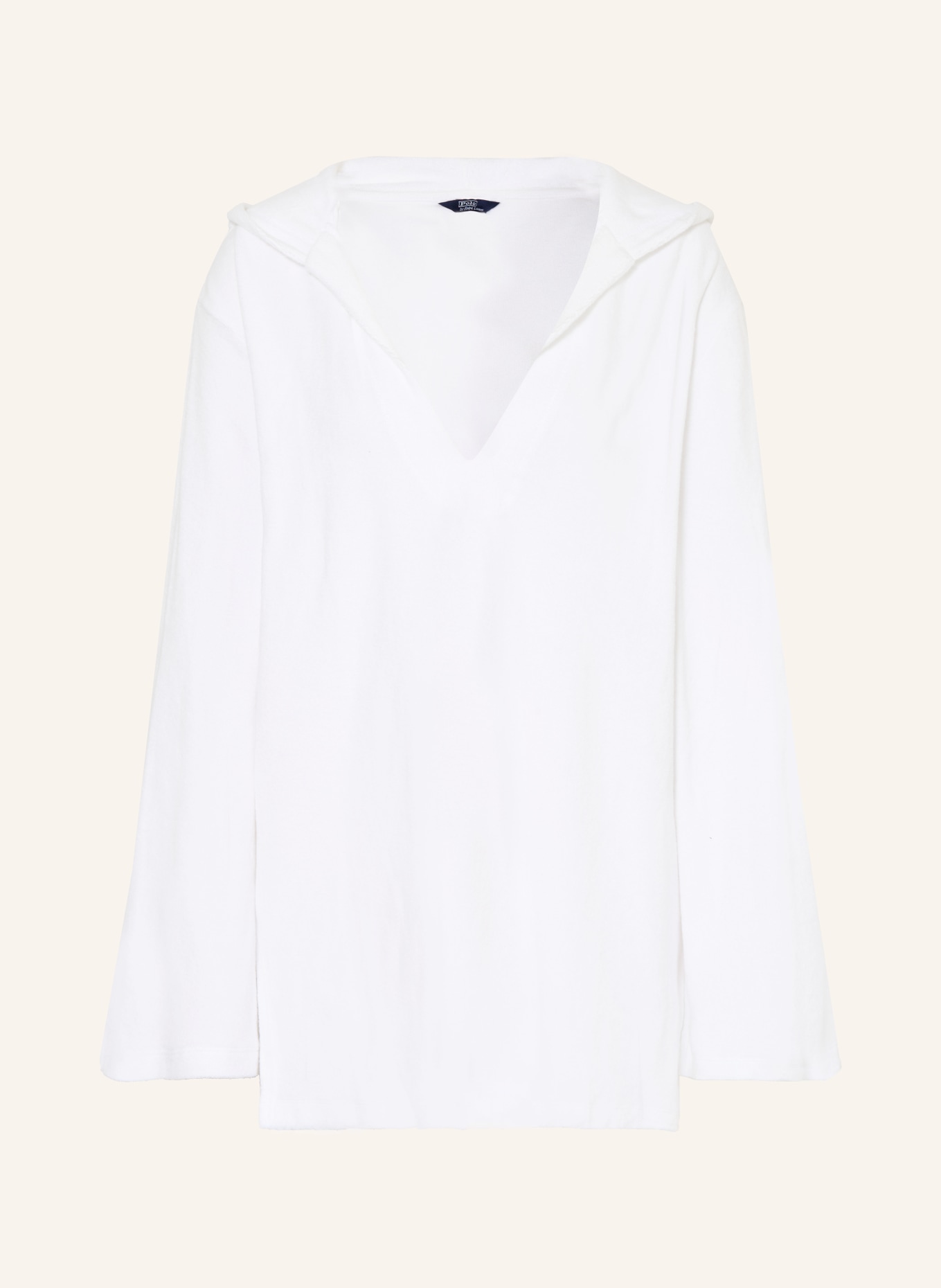 POLO RALPH LAUREN Strandkleid aus Frottee: WEISS