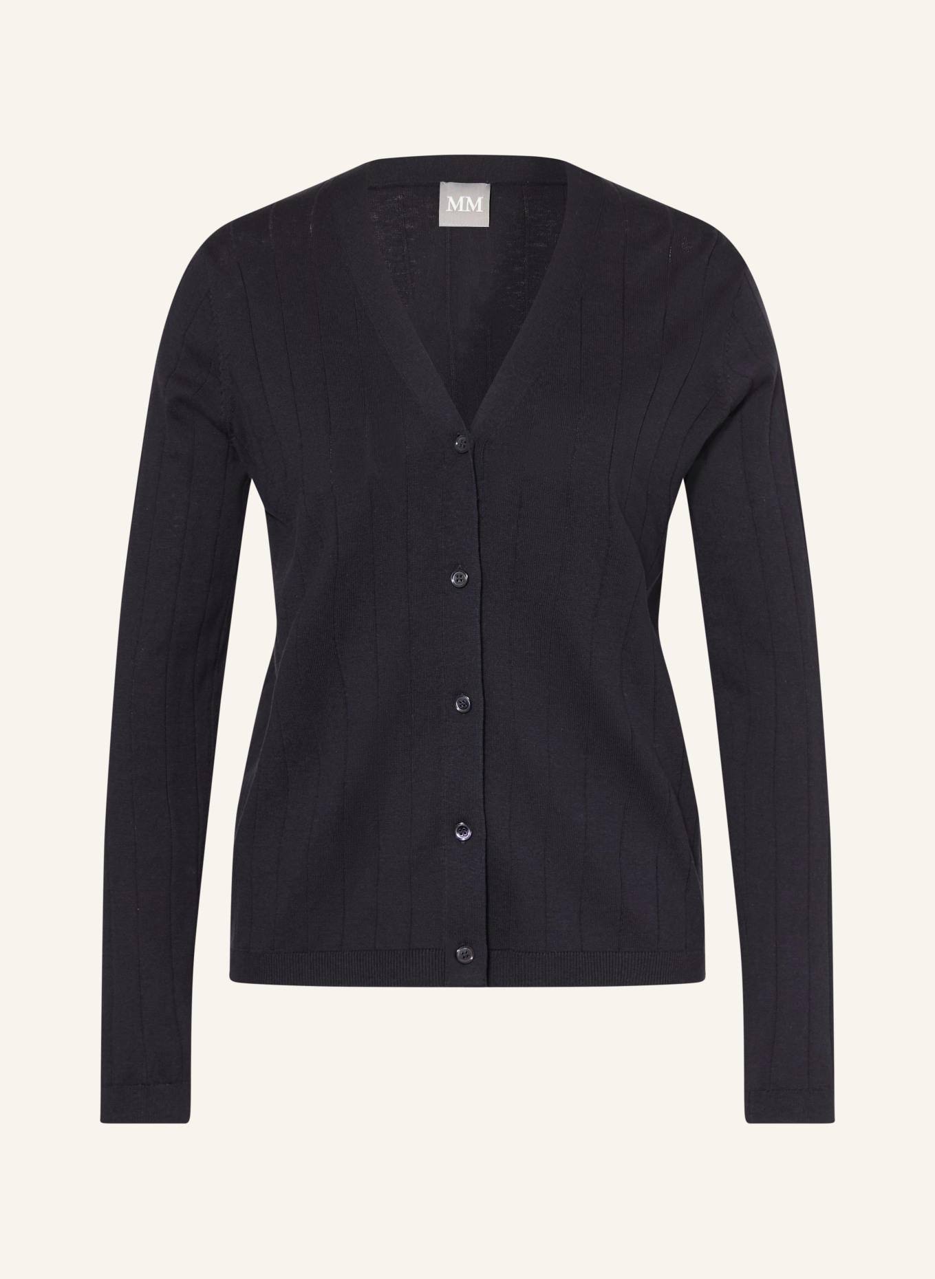 MM by Max Mara Svetr BRIOSE z hedvábí: TMAVĚ MODRÁ