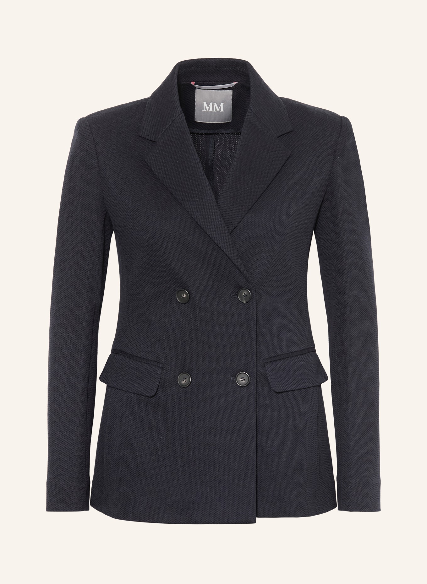 MM by Max Mara Jersey sako ROTONDO: TMAVĚ MODRÁ