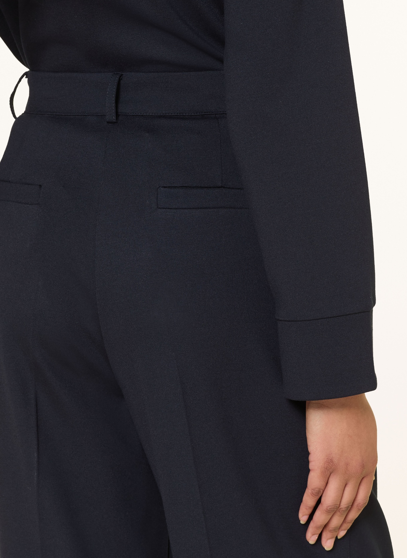 MM by Max Mara Kalhoty Marlene GINNICO: TMAVĚ MODRÁ