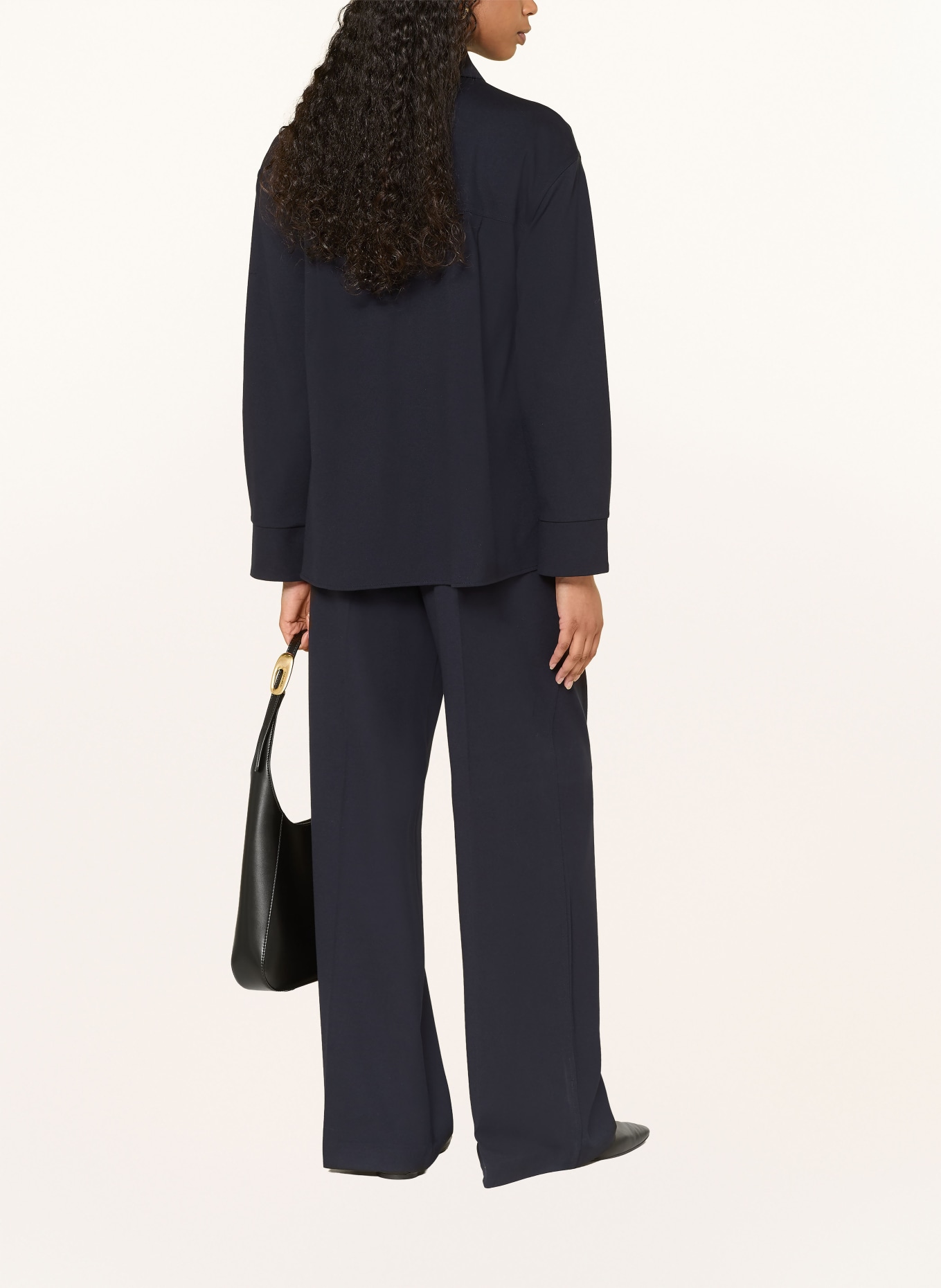 MM by Max Mara Jerseyové polo tričko LGESTRO: TMAVĚ MODRÁ