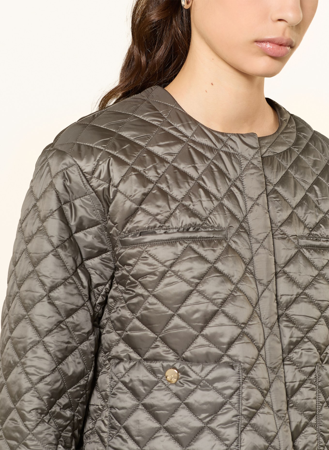 Max Mara The Cube Prošívaná bunda GIOIOSA: TMAVĚ ŠEDÁ