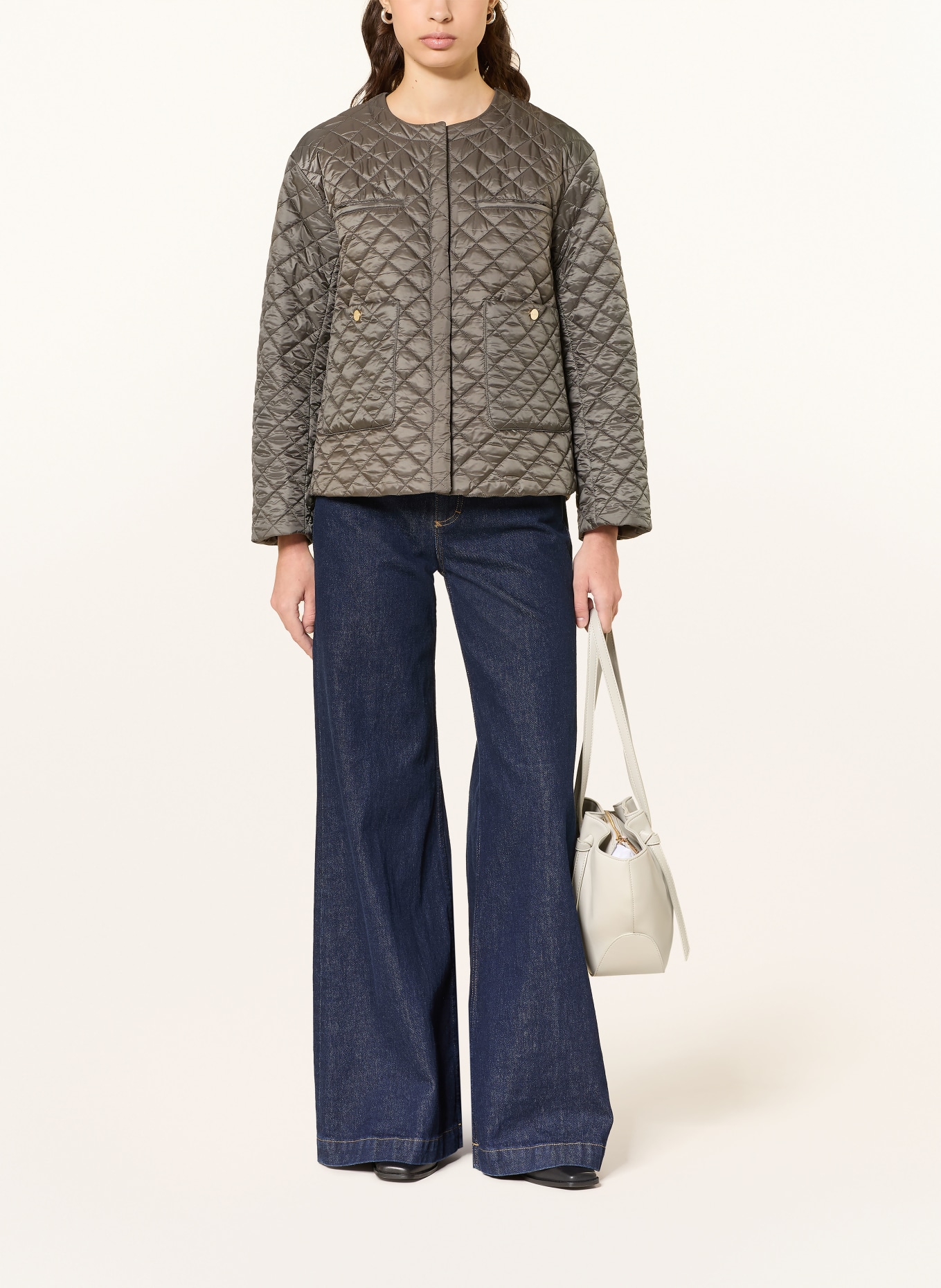 Max Mara The Cube Prošívaná bunda GIOIOSA: TMAVĚ ŠEDÁ