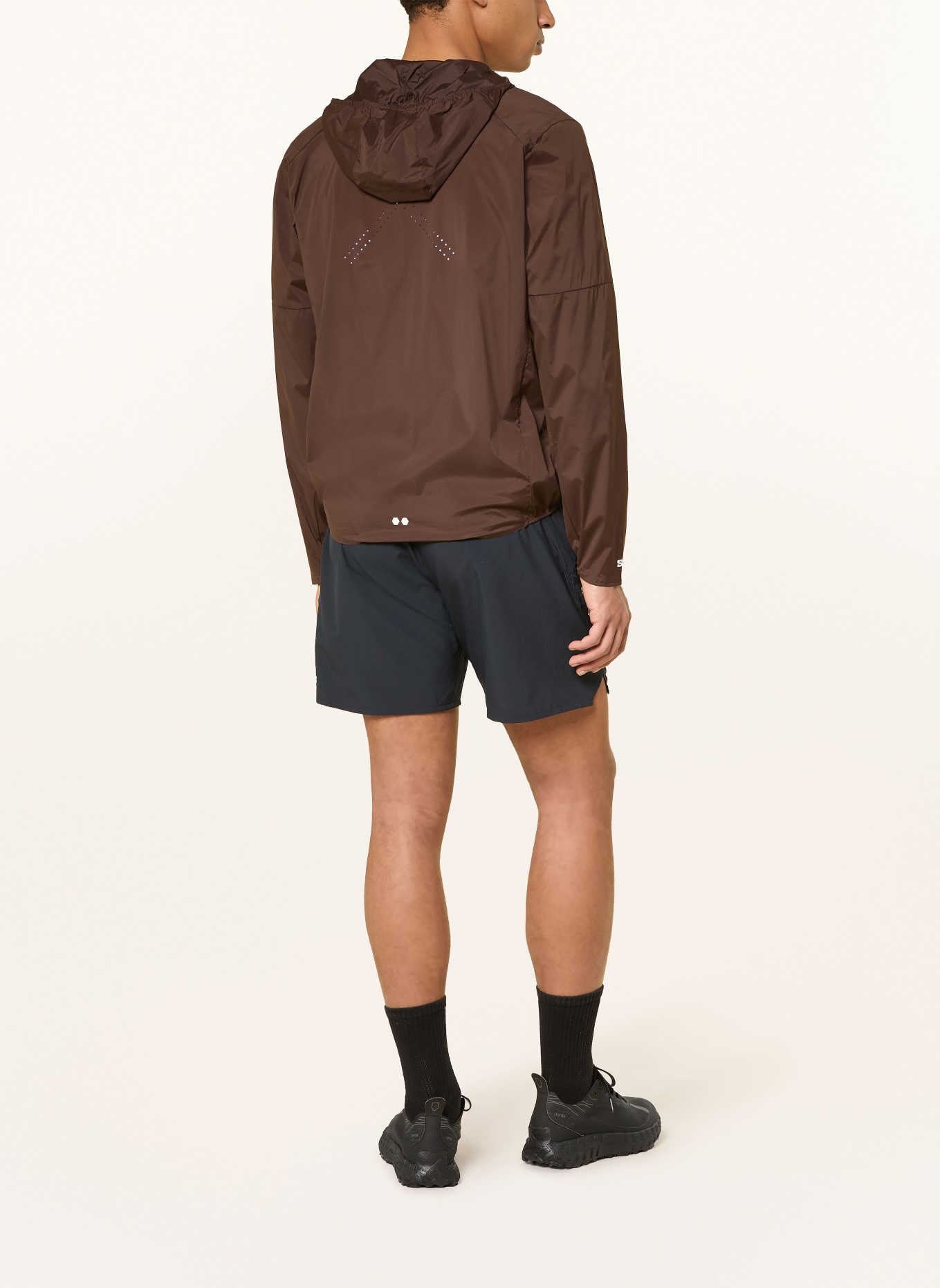 SALOMON Laufjacke SENSE AERO WIND: DUNKELBRAUN