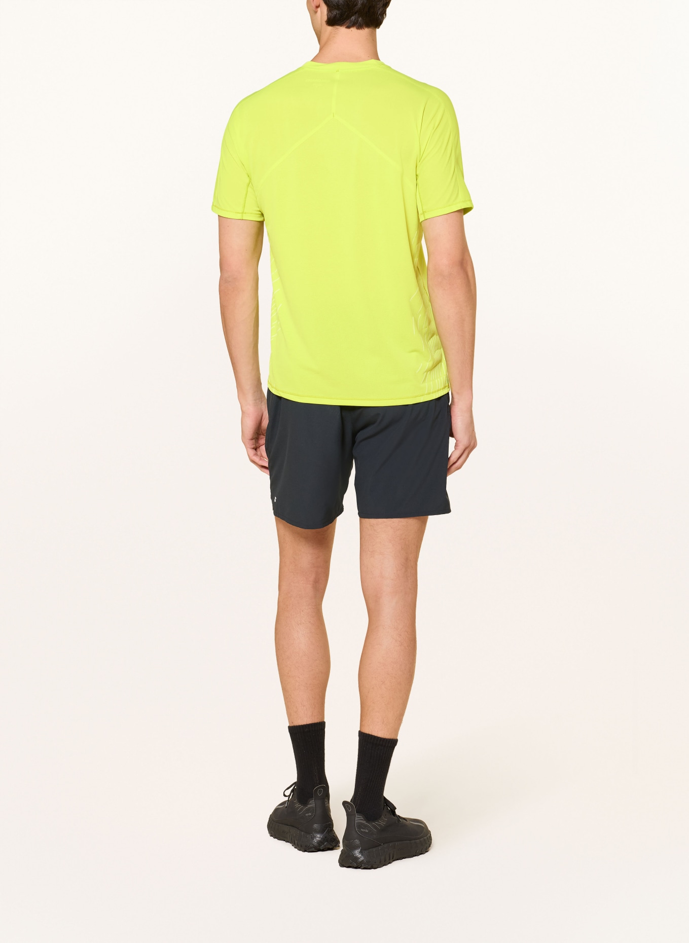SALOMON SENSE AERO running shirt: NEON GREEN