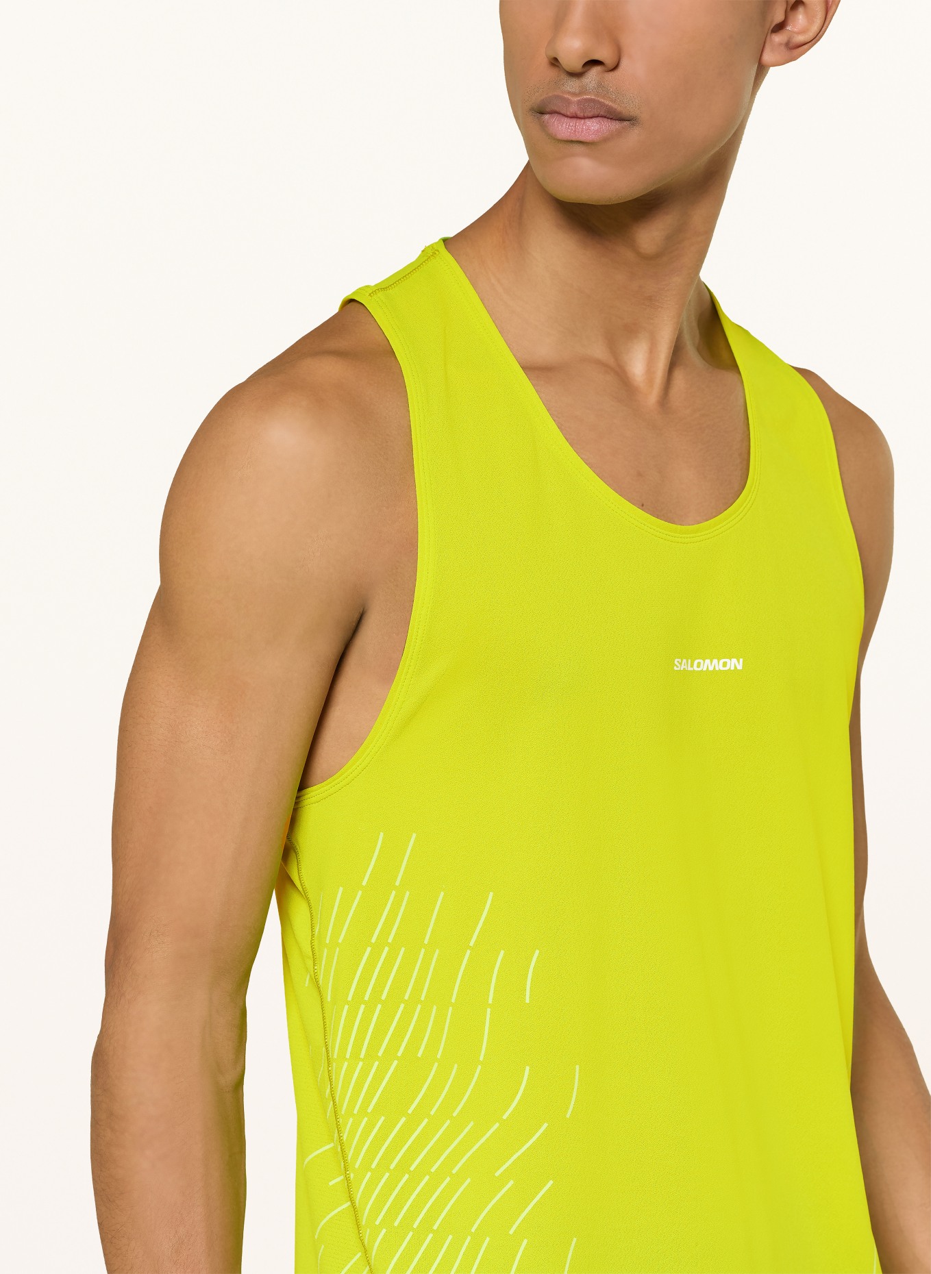 SALOMON Bluza do biegania SENSE AERO: JASKRAWY ŻÓŁTY