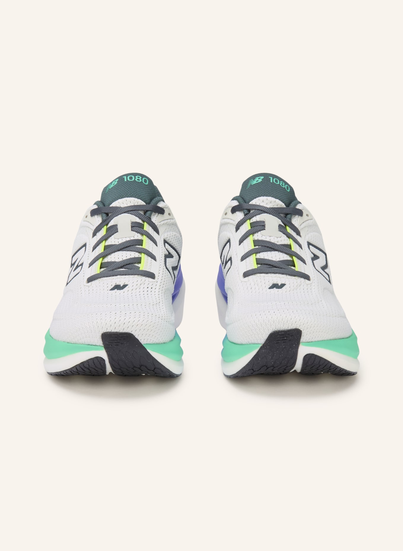 new balance Buty do biegania FRESH FOAM 1080 V15: BIAŁY / CZIEMNOSZARY / JASKRAWY ŻÓŁTY