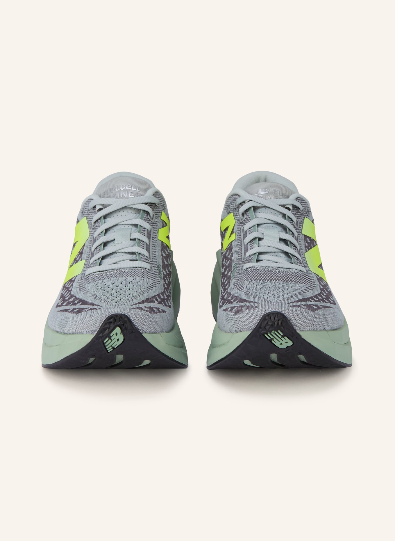 new balance Laufschuhe FUELCELL SUPERCOMP TRAINER V3: HELLGRÜN / GRAU / NEONGRÜN