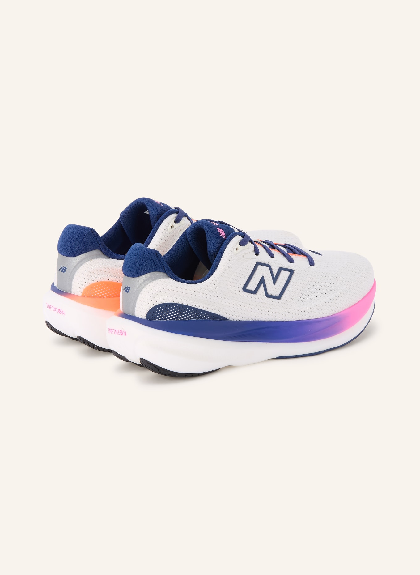new balance Laufschuhe 1080V15: WEISS / DUNKELBLAU