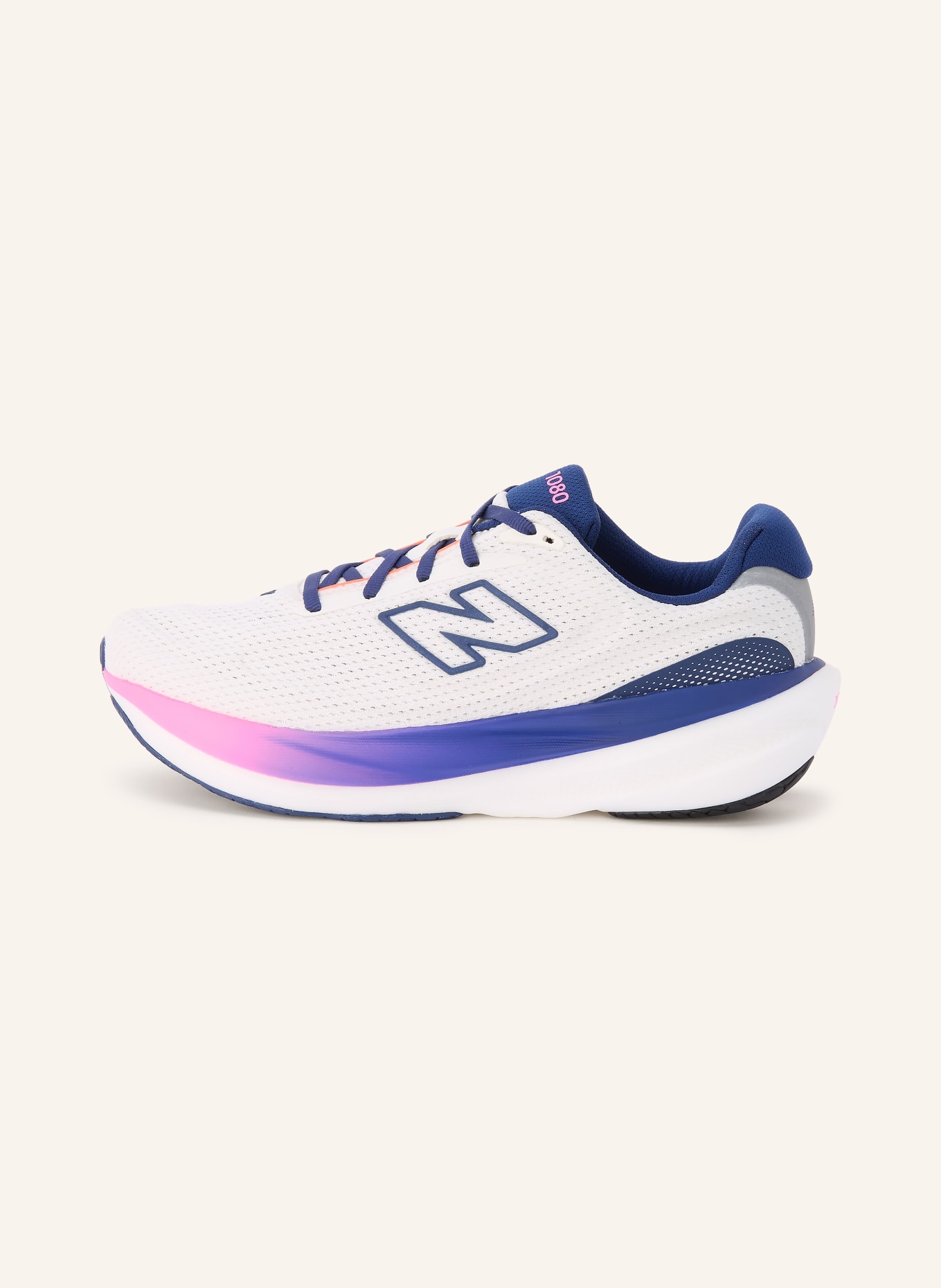 new balance Laufschuhe 1080V15: WEISS / DUNKELBLAU
