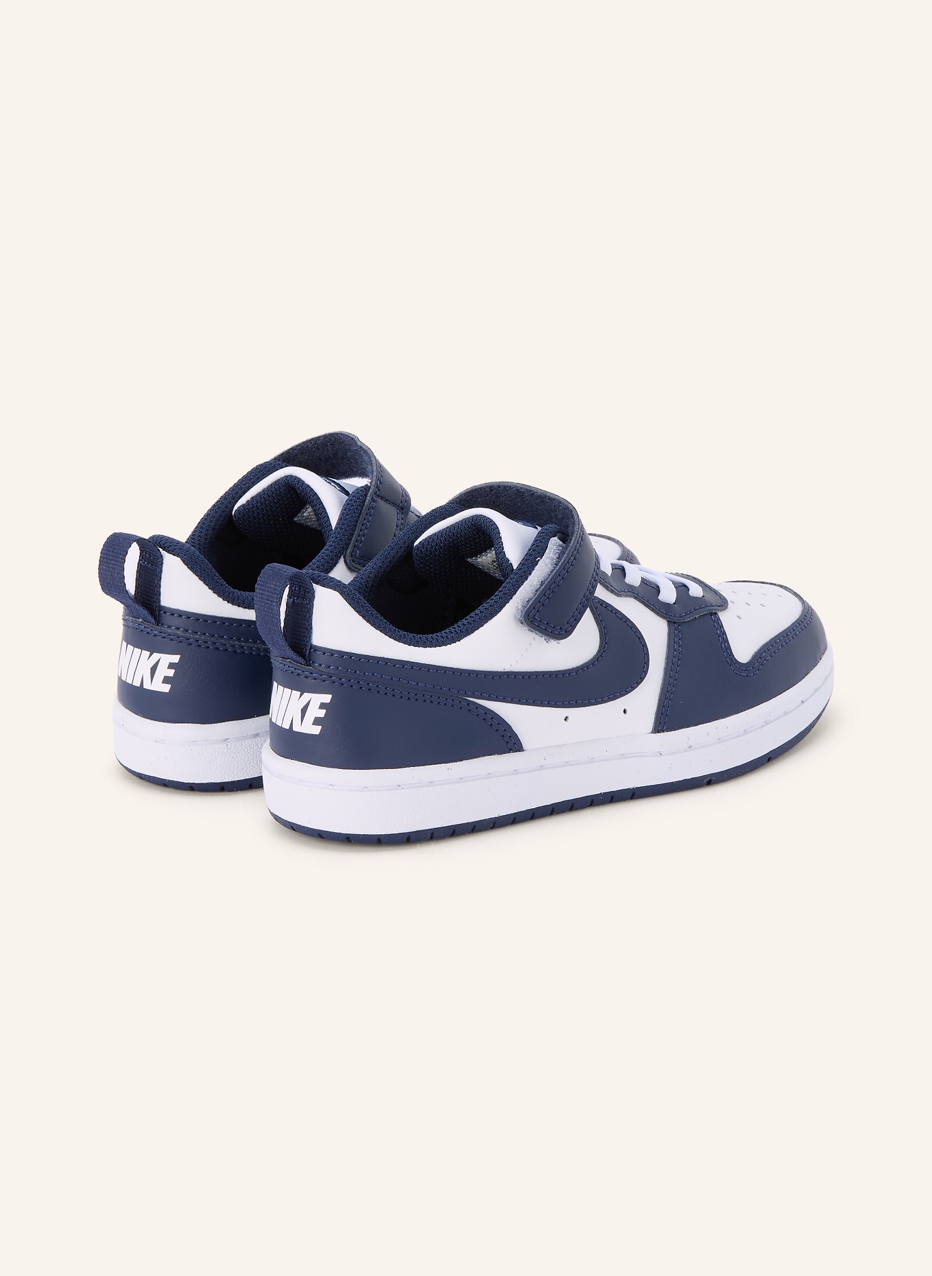 Nike Sneaker COURT BOROUGH LOW: WEISS / DUNKELBLAU