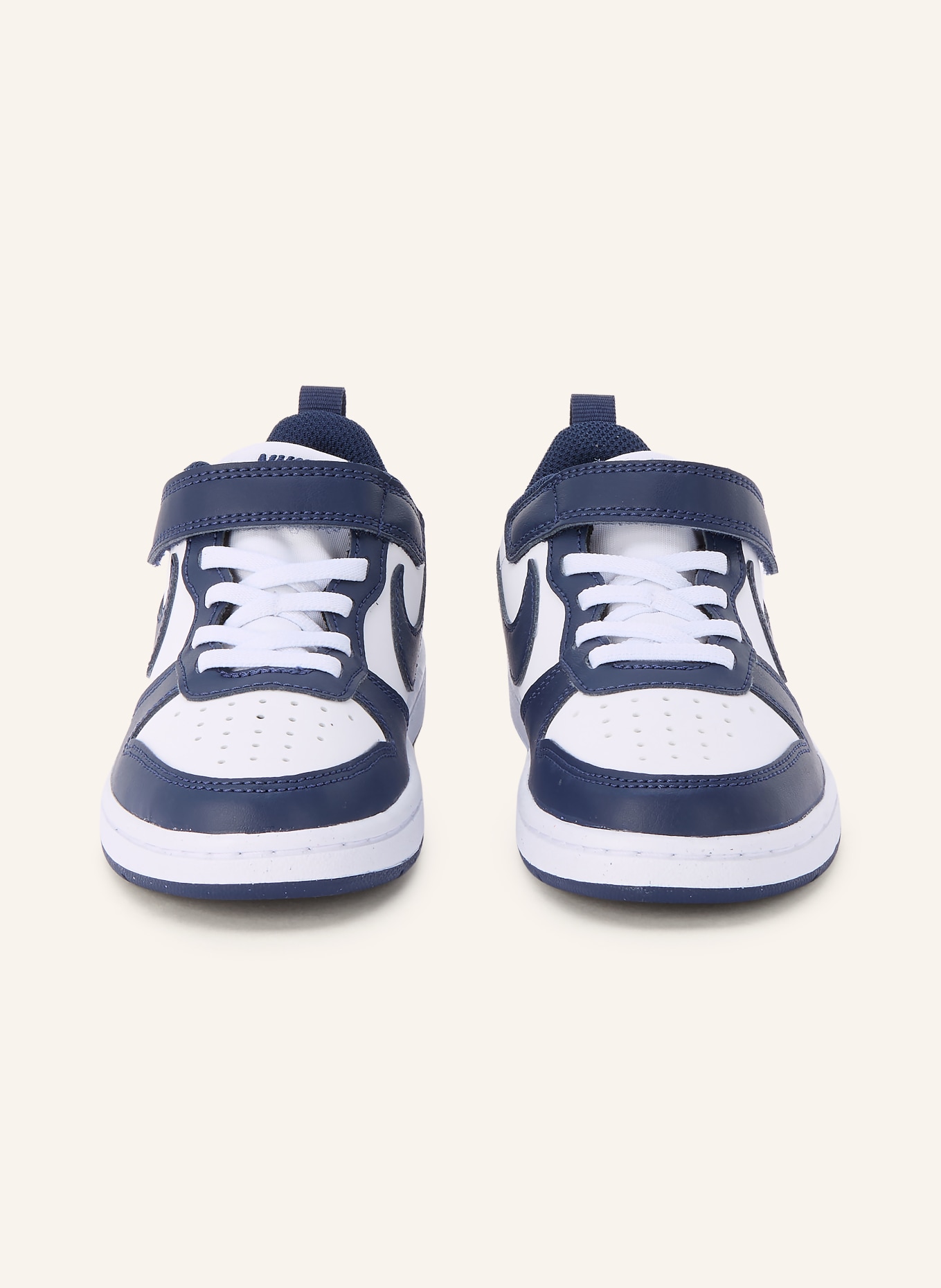 Nike Sneaker COURT BOROUGH LOW: WEISS / DUNKELBLAU