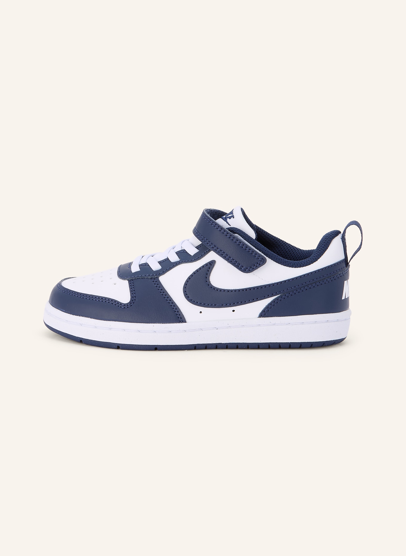 Nike Sneaker COURT BOROUGH LOW: WEISS / DUNKELBLAU