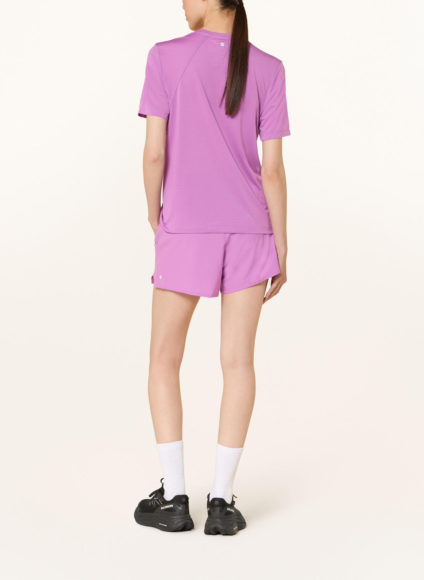 SALOMON SHAKEOUT CORE 2-in-1 running shorts: PINK