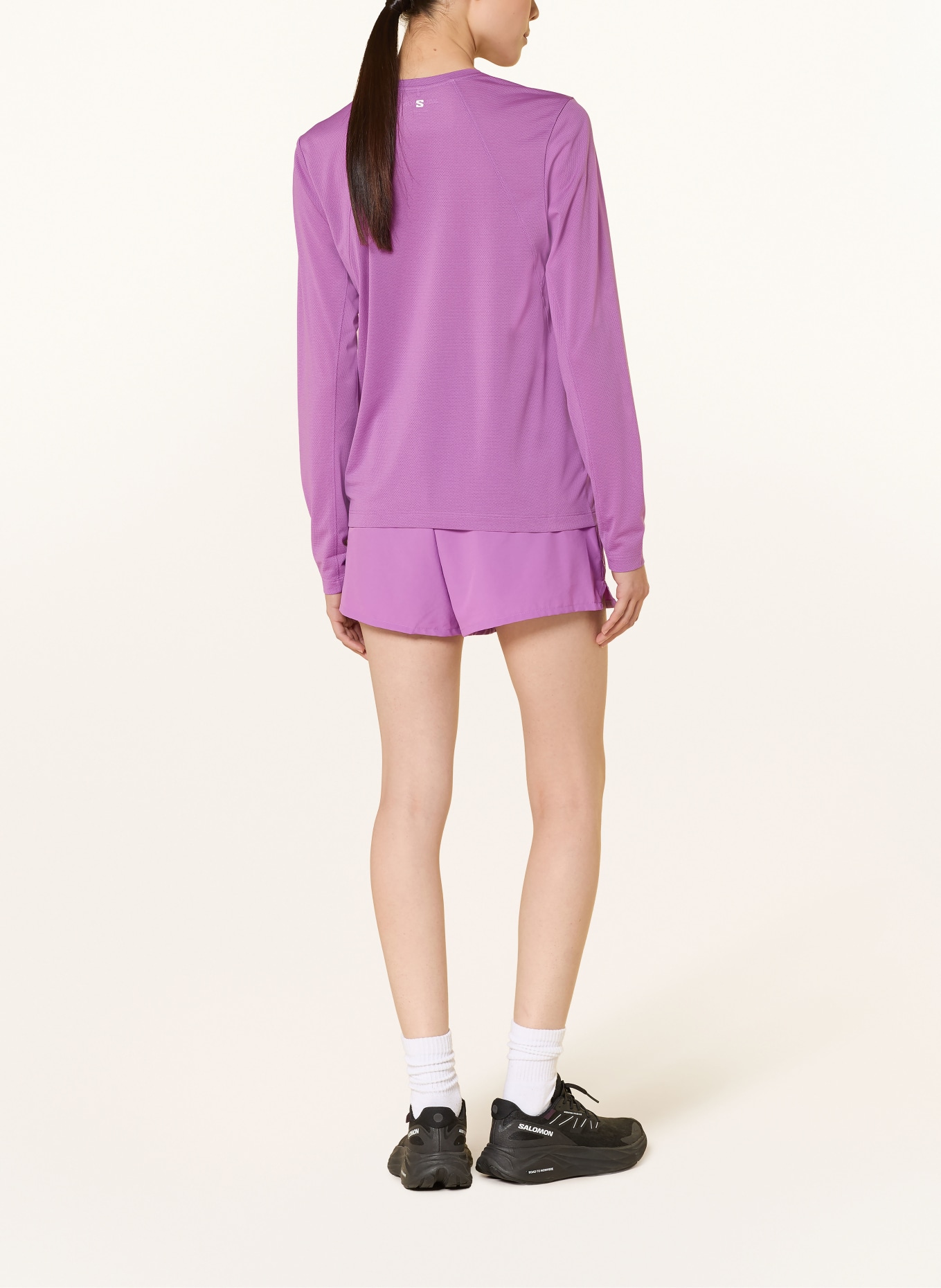 SALOMON SHKOUT CORE running shirt: PURPLE
