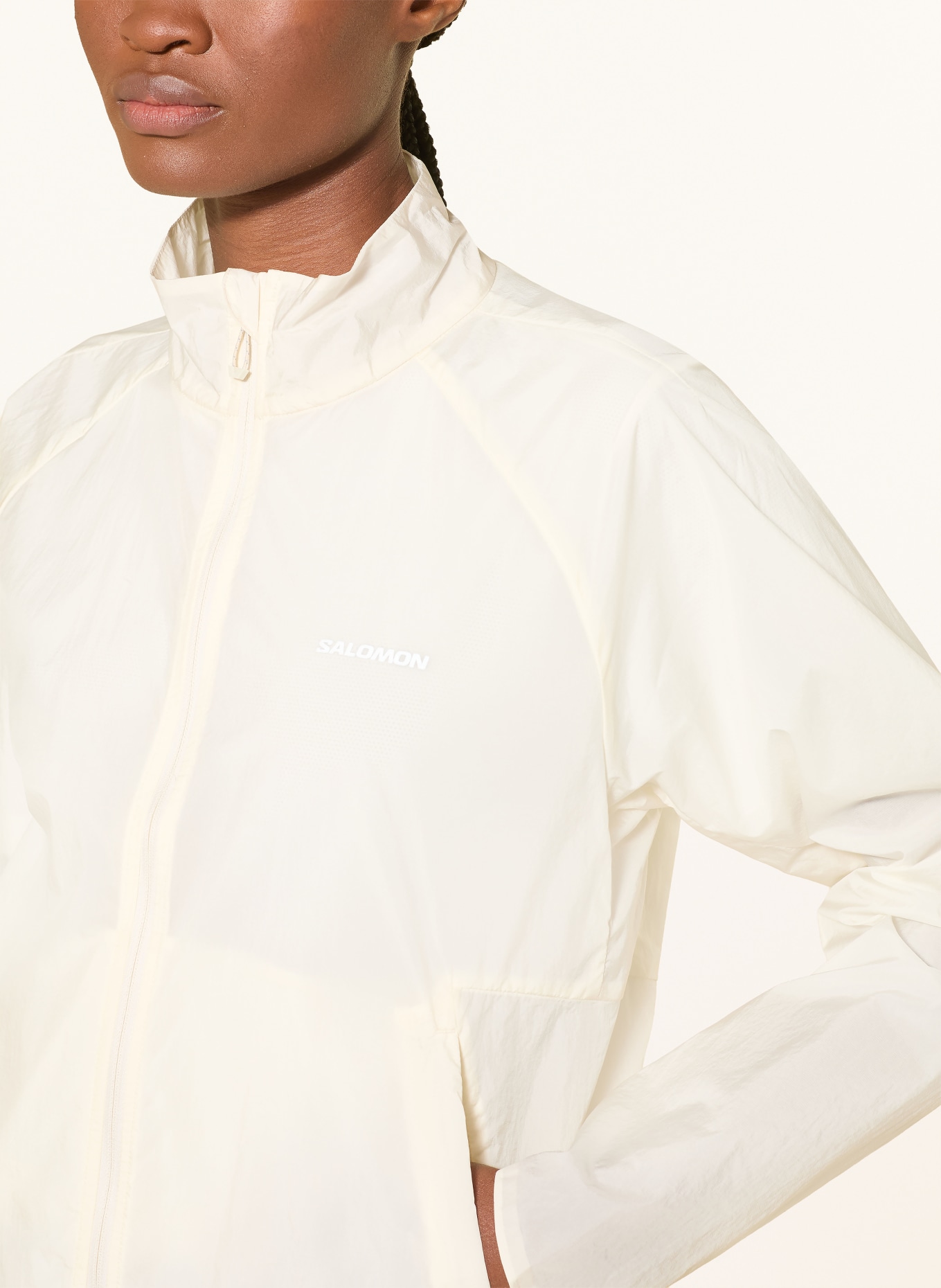 SALOMON Laufjacke SHAKEOUT FLY: WEISS