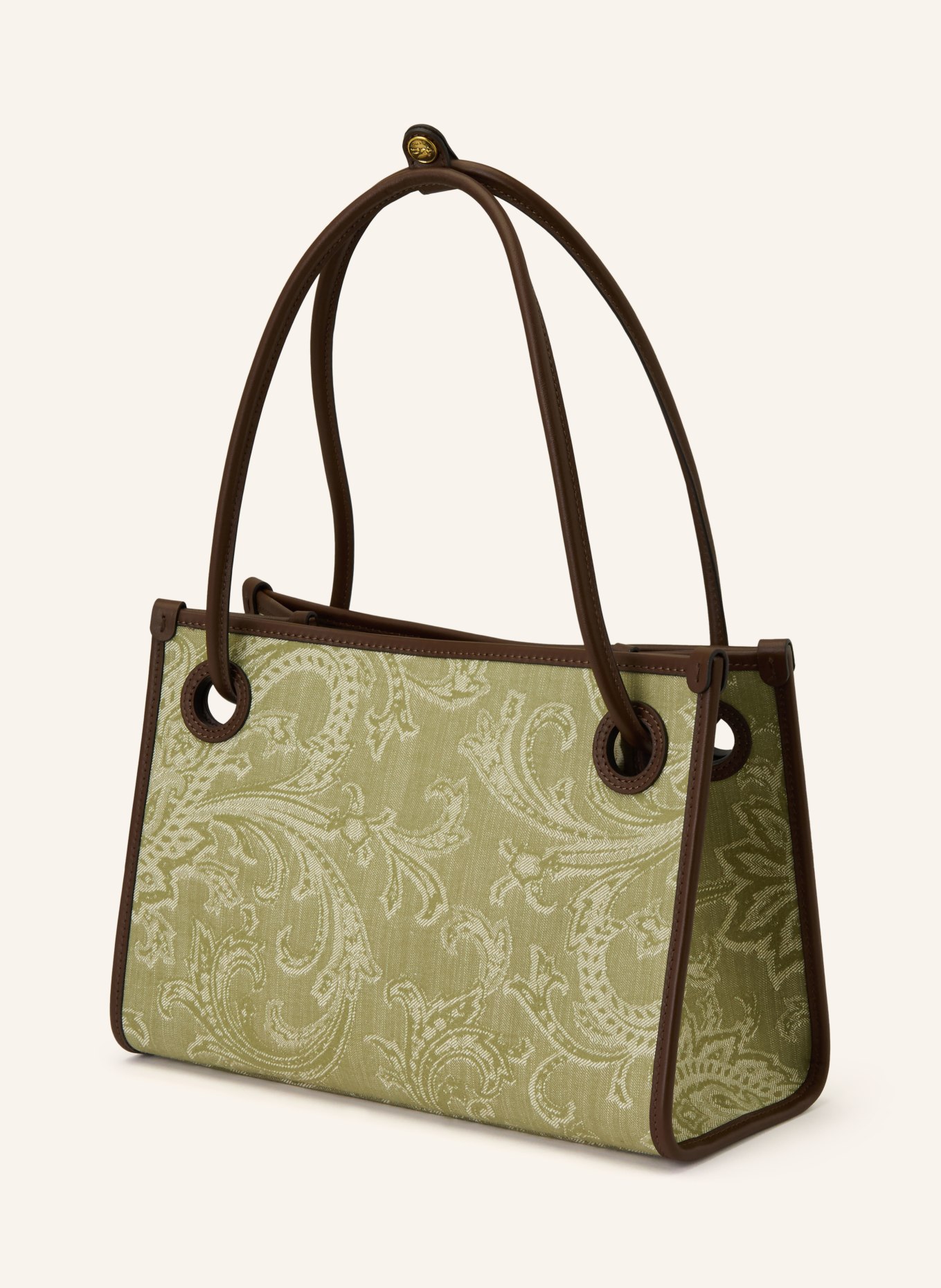 ETRO Shopper: GRÜN / BRAUN