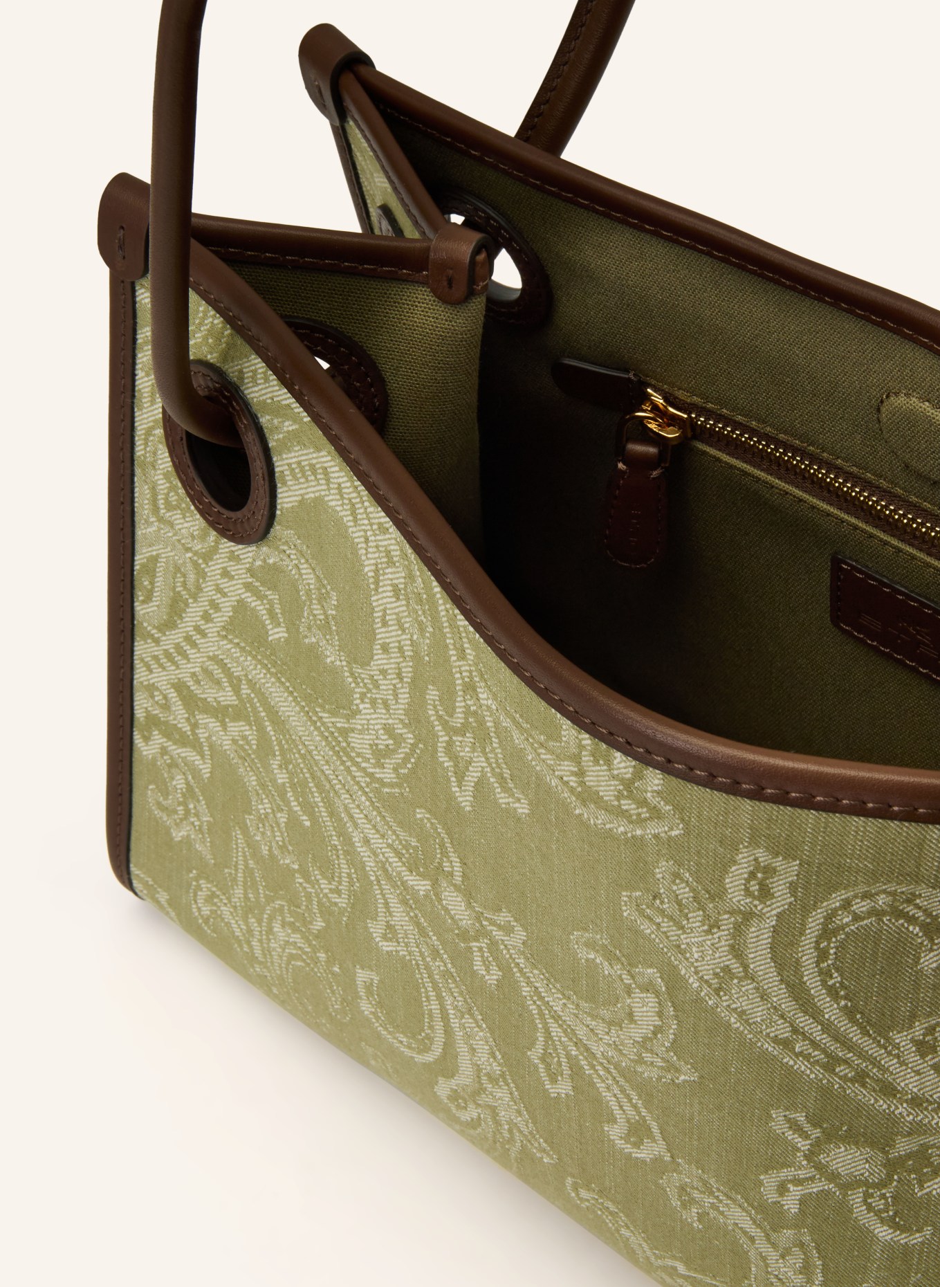 ETRO Shopper: GRÜN / BRAUN