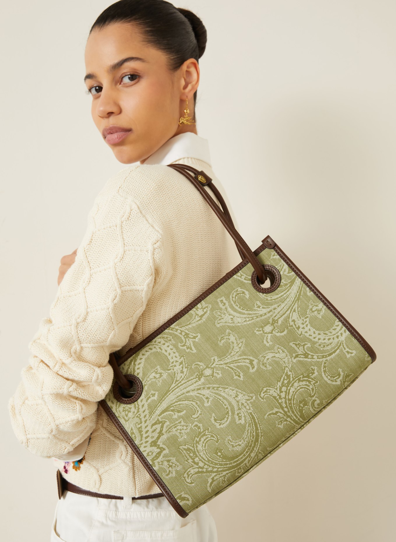 ETRO acheteur: VERT / MARRON