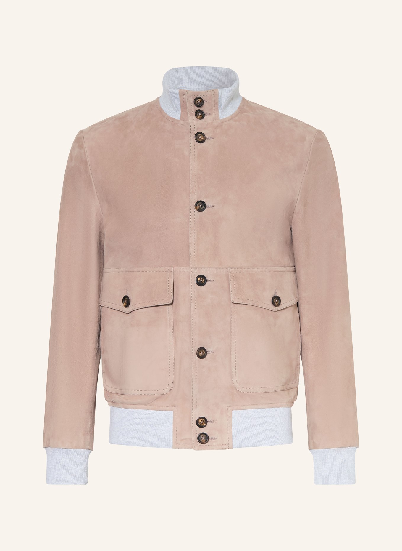 eleventy skórzana kurtka: JASNOBRĄZOWY / SZARY