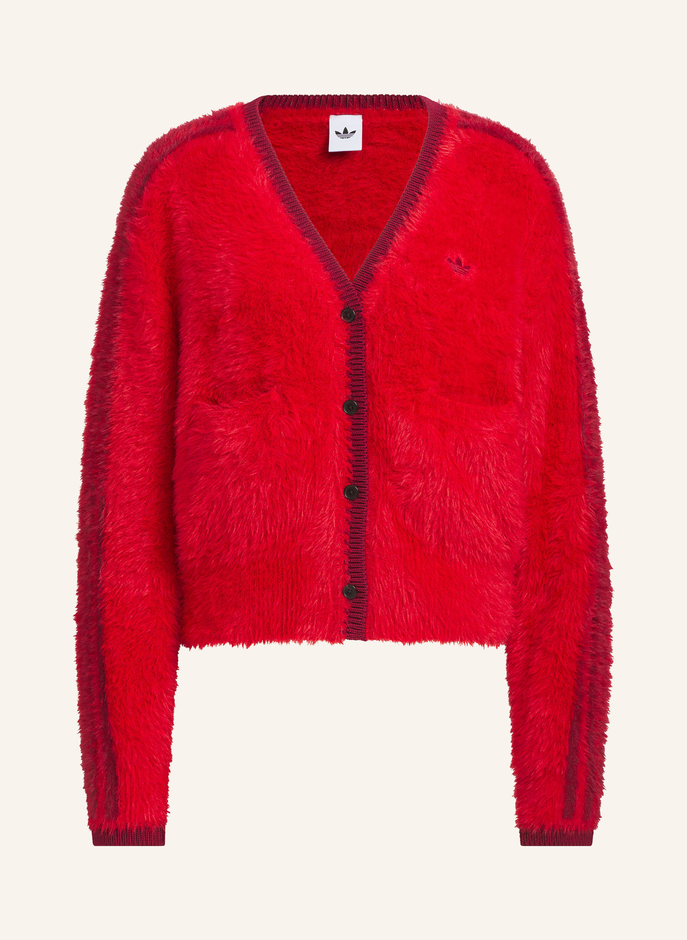 adidas Originals CRAFTED cardigan: RED / DARK RED