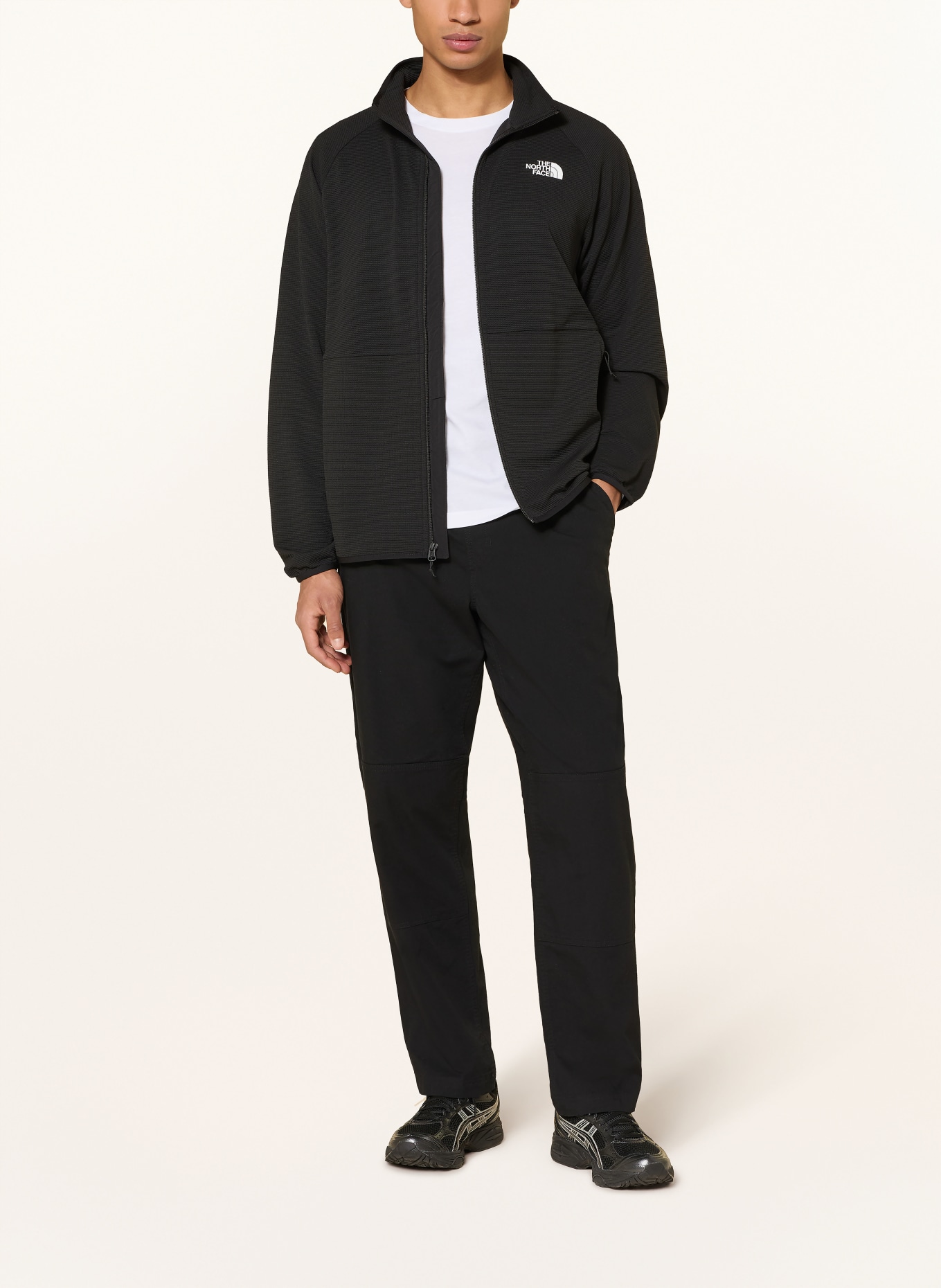 THE NORTH FACE Midlayer-Jacke KECHA: SCHWARZ / WEISS