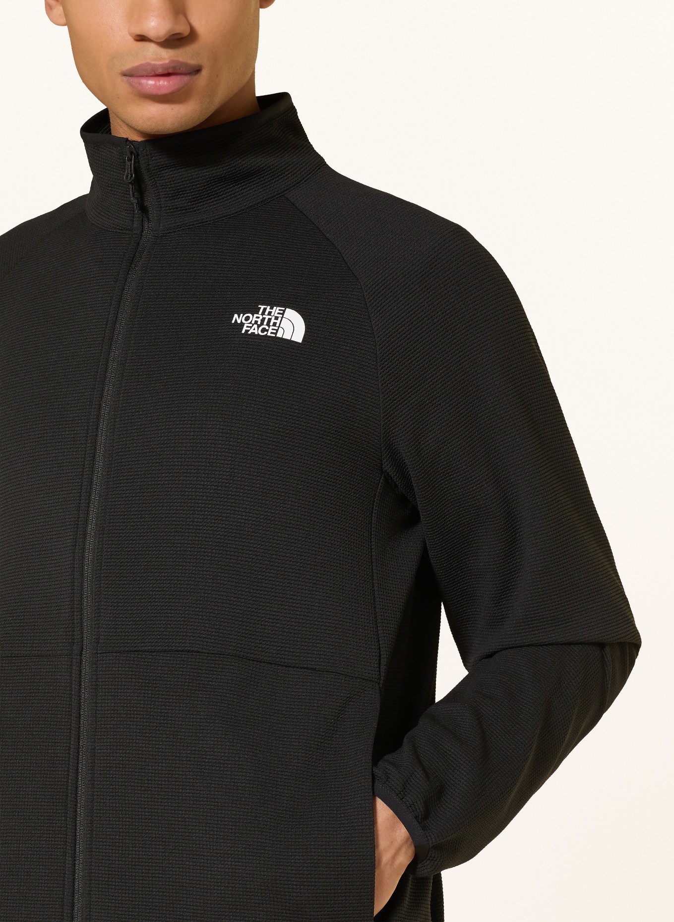 THE NORTH FACE Midlayer-Jacke KECHA: SCHWARZ / WEISS