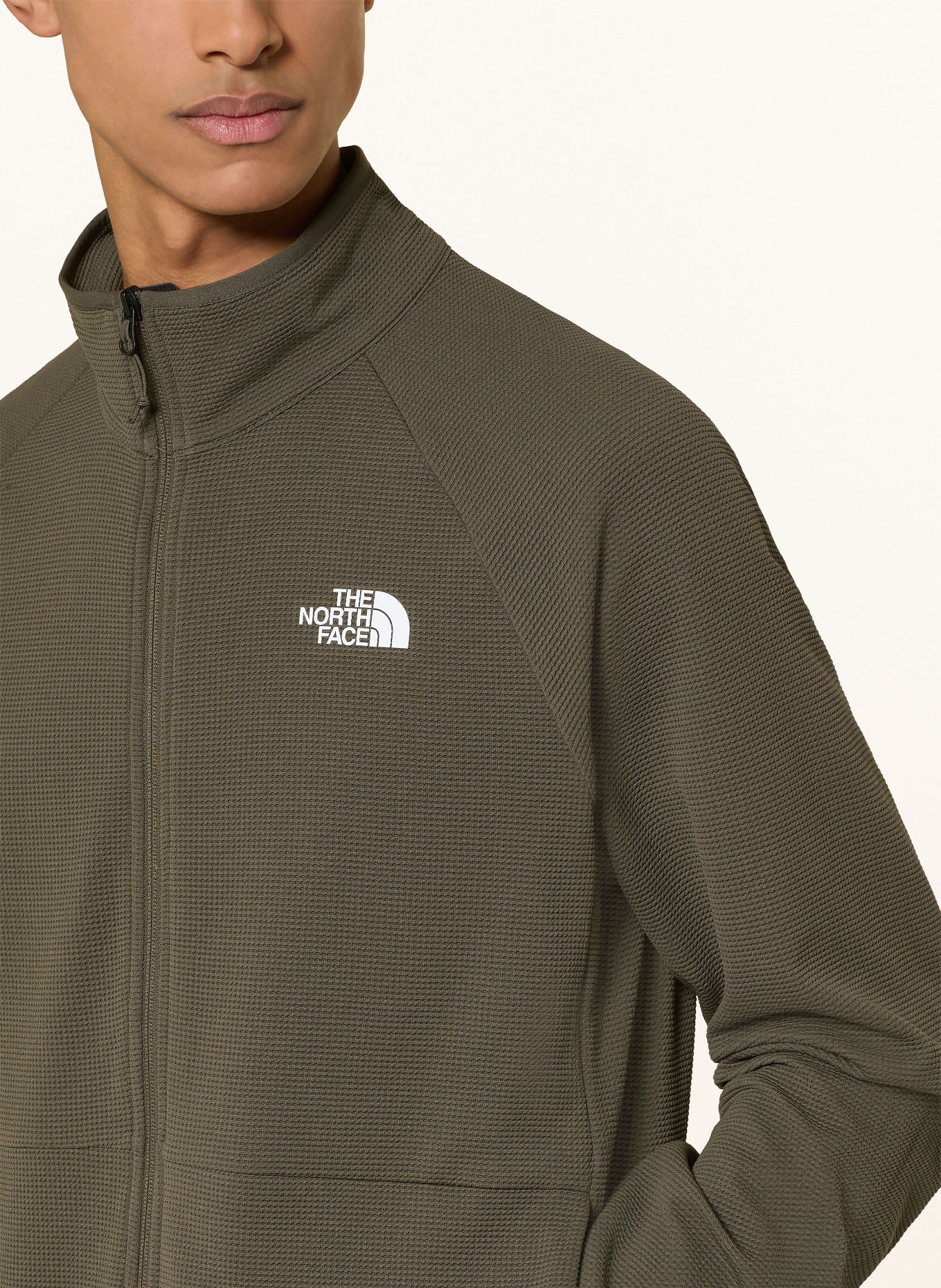 THE NORTH FACE Kurtka typu midlayer KECHA: KHAKI / BIAŁY