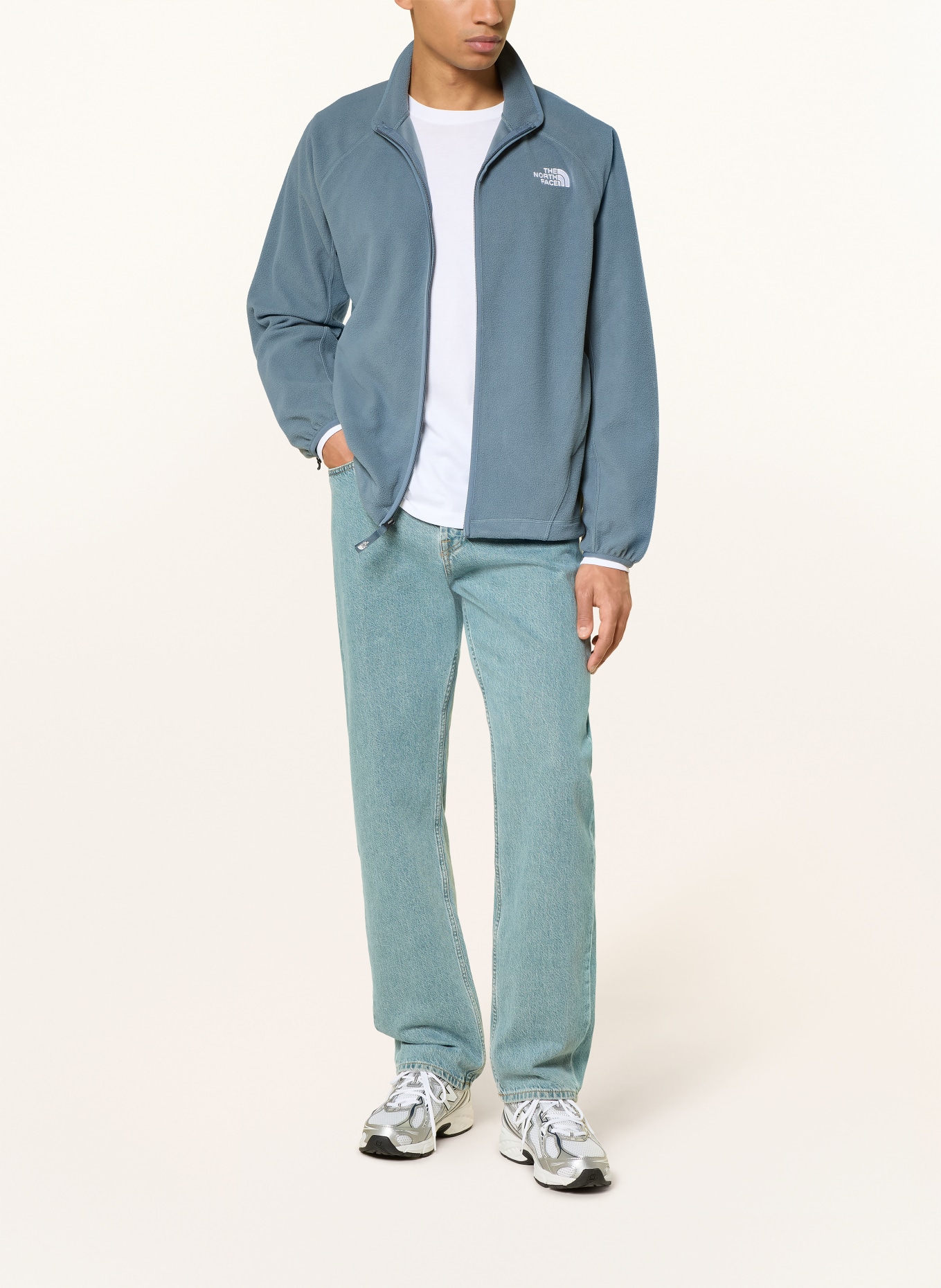 THE NORTH FACE Fleecejacke OXARA: BLAUGRAU