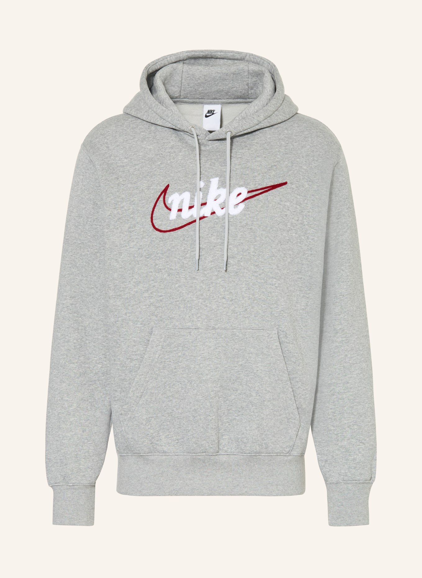 Nike Hoodie CLUB: GRAU