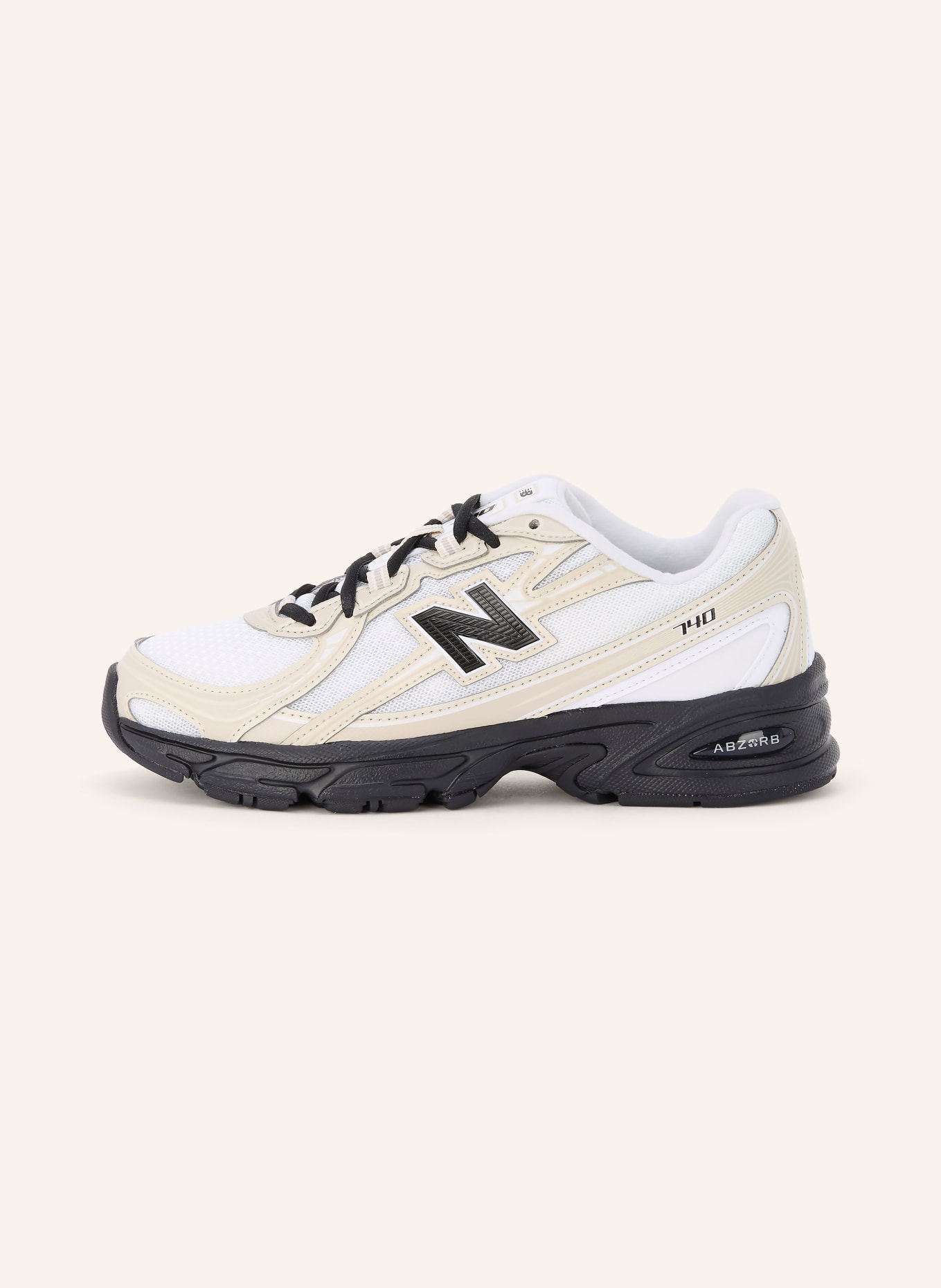 new balance Sneaker 740: BEIGE / CREAM / BLACK