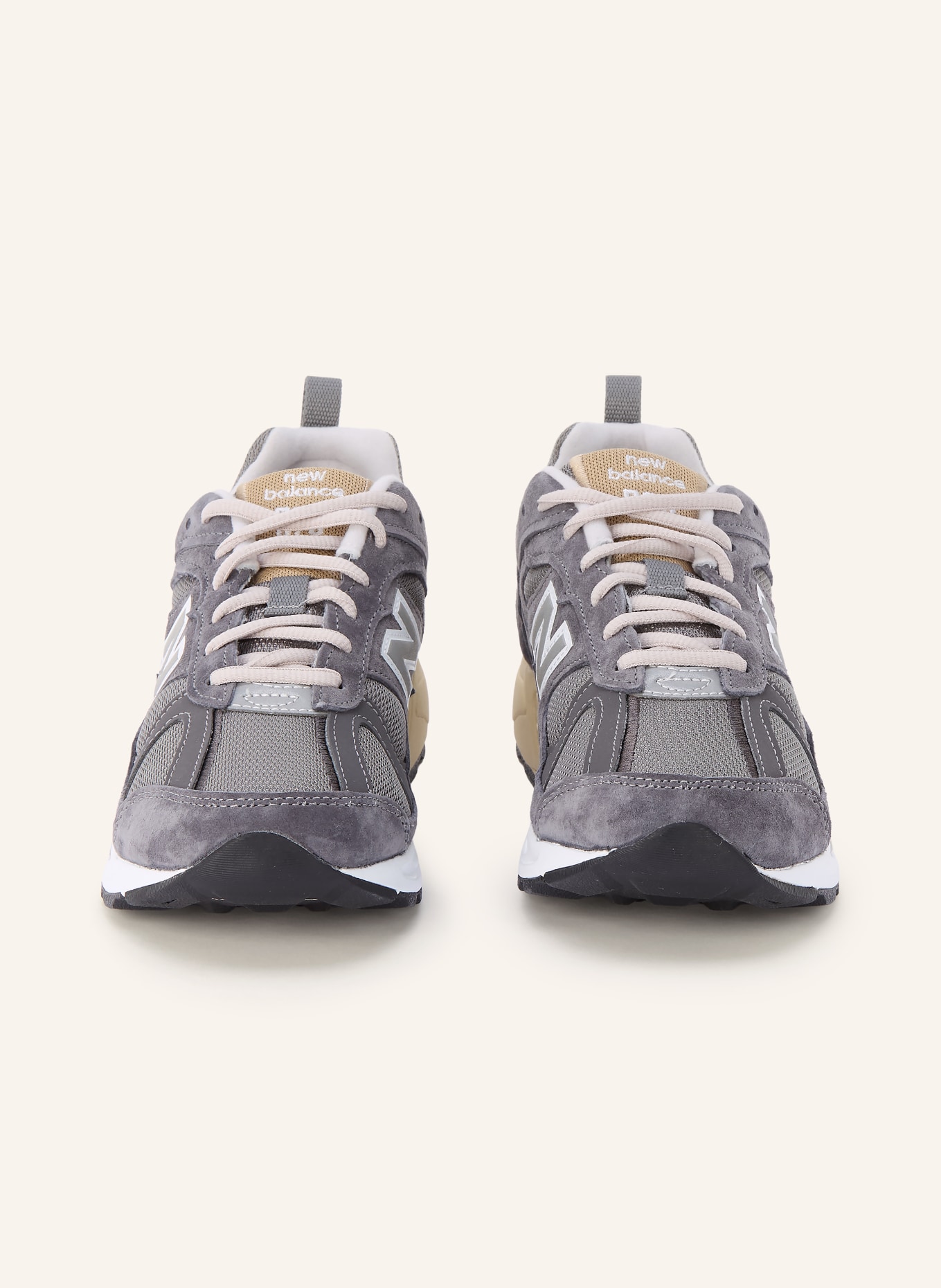 new balance Baskets 878: GRIS FONCÉ / MARRON CLAIR