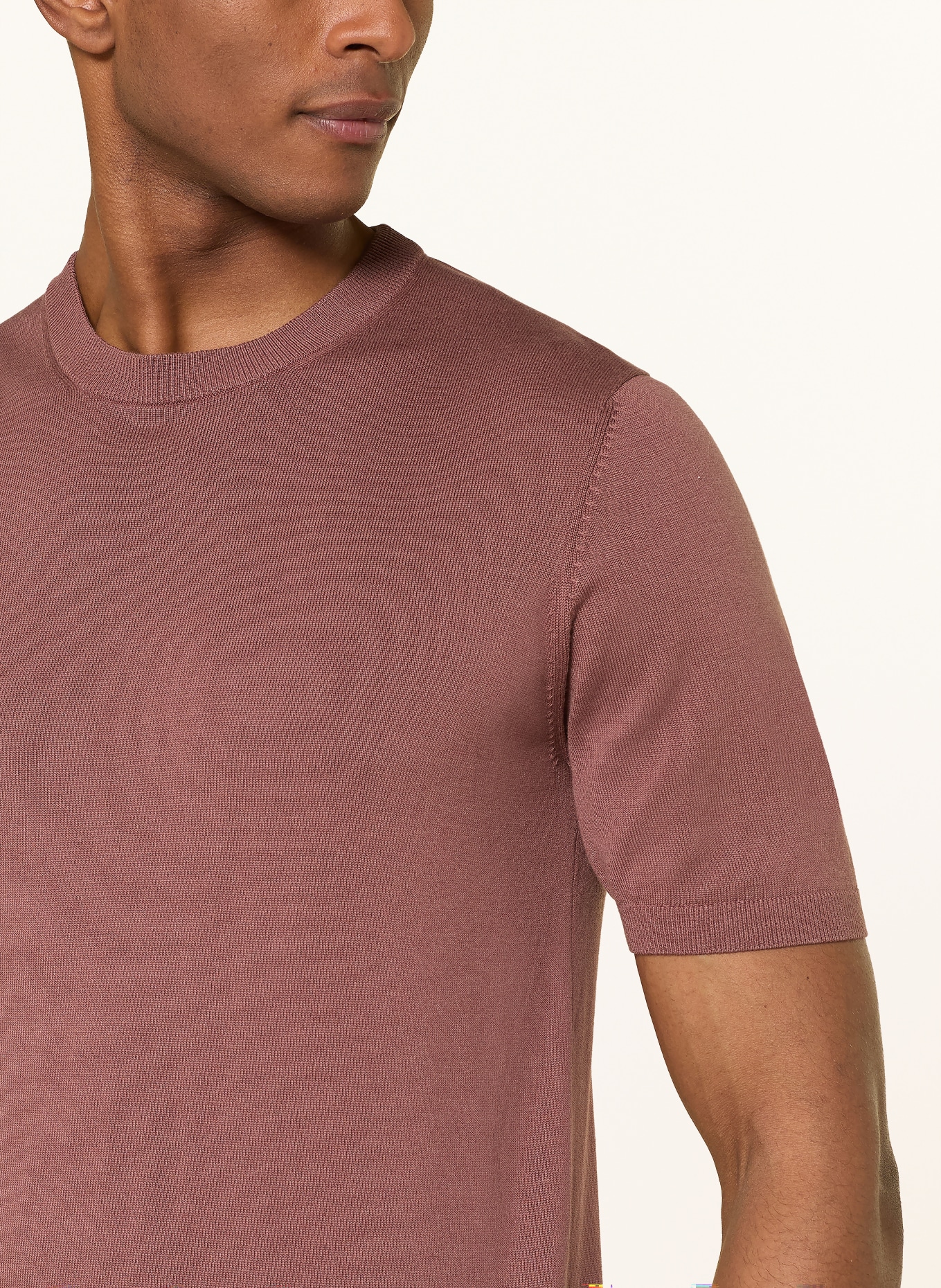 ROY ROBSON Strickshirt: DUNKELROT