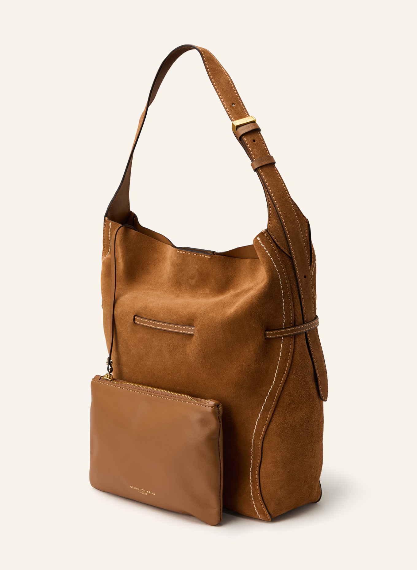 GIANNI CHIARINI Beuteltasche SIENNA: BRAUN