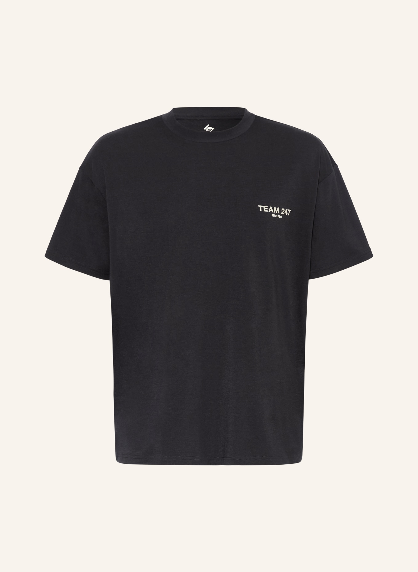 247 REPRESENT T-Shirt TEAM 247: SCHWARZ / CREME